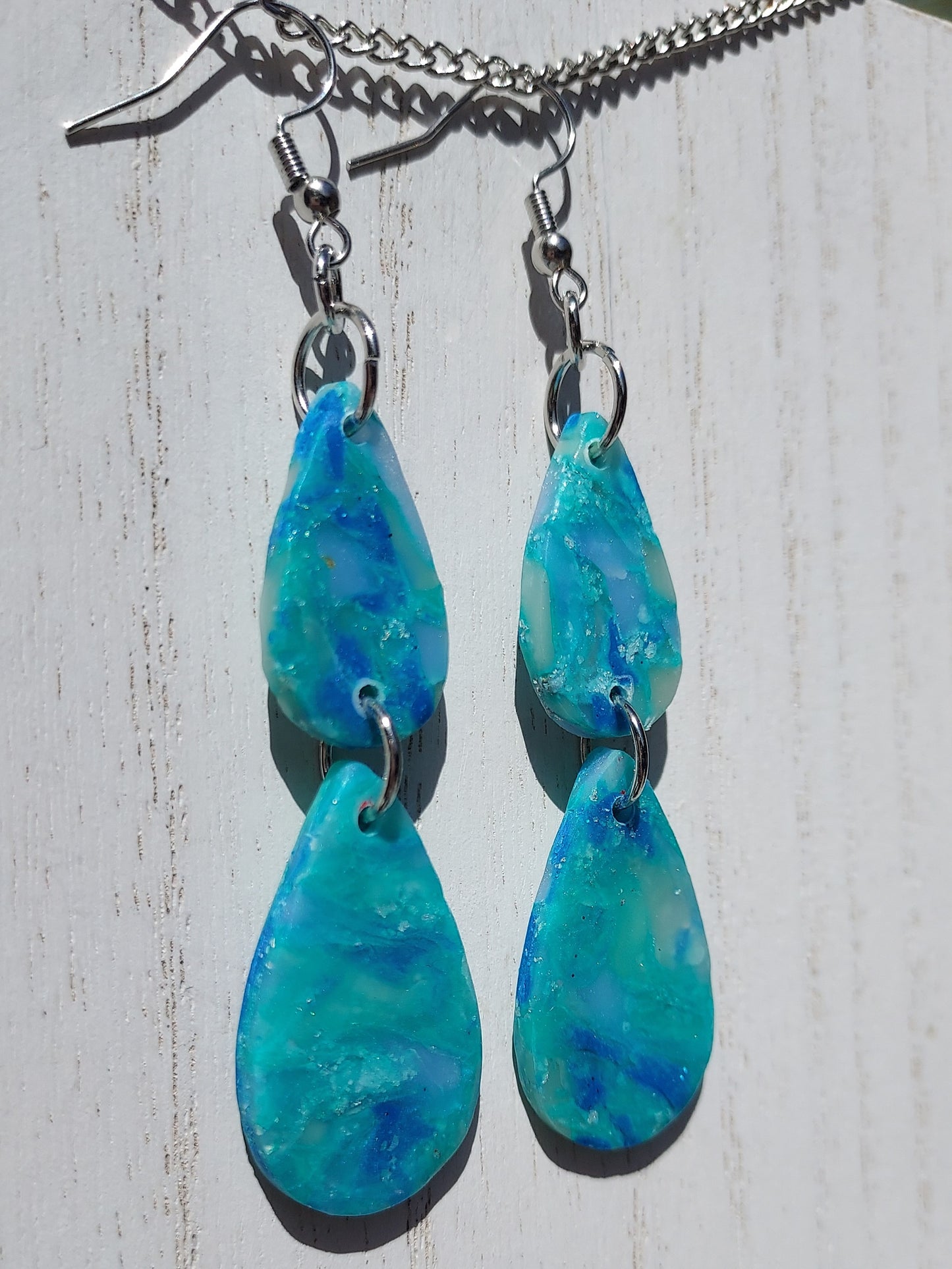 Sea Glass Clay Earrings #9