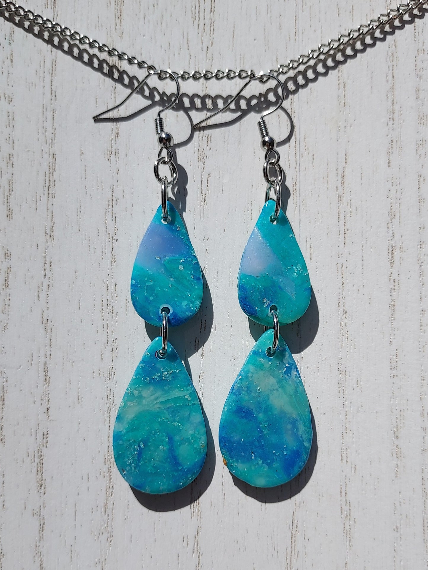Sea Glass Clay Earrings #10