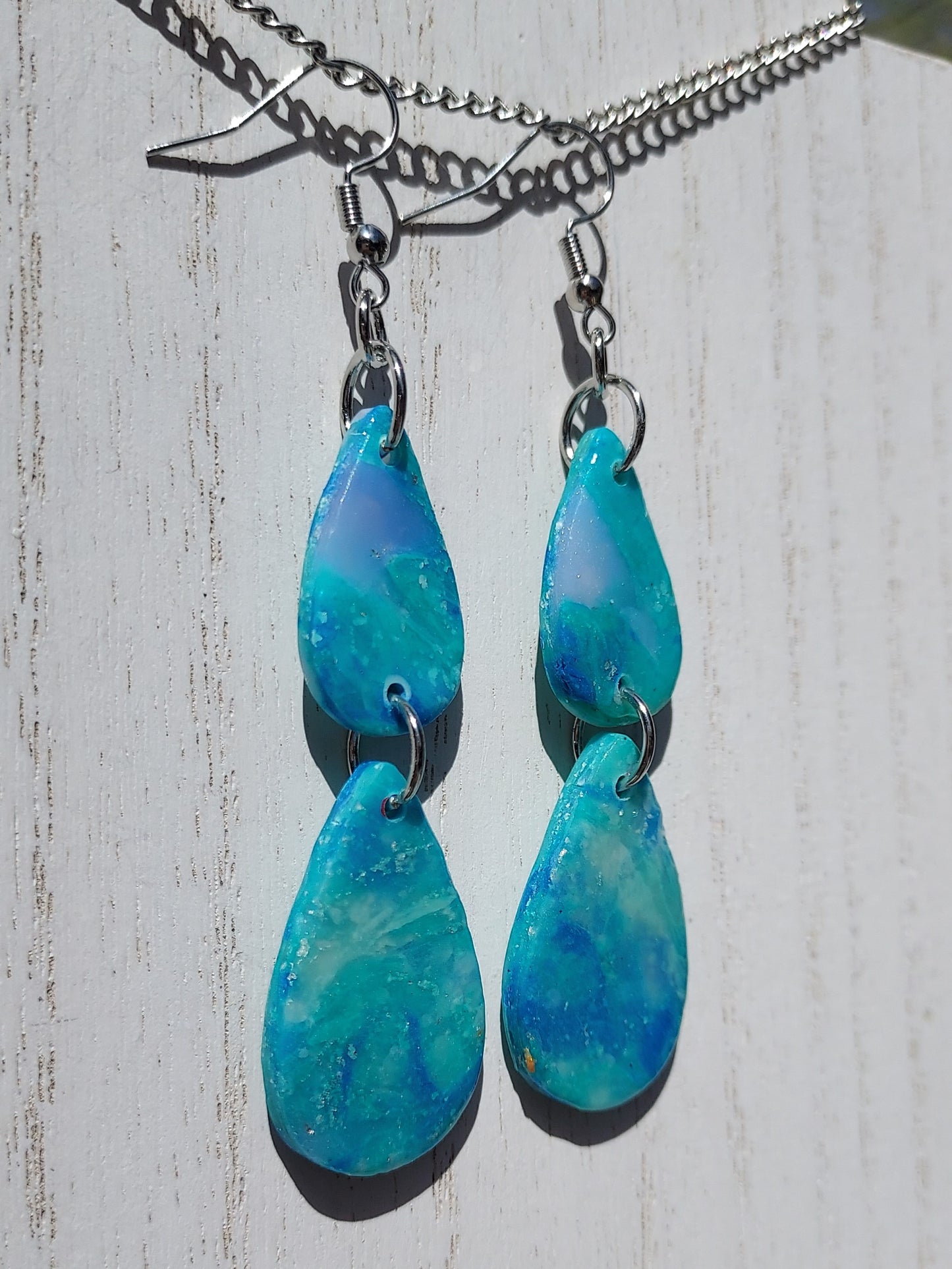 Sea Glass Clay Earrings #10