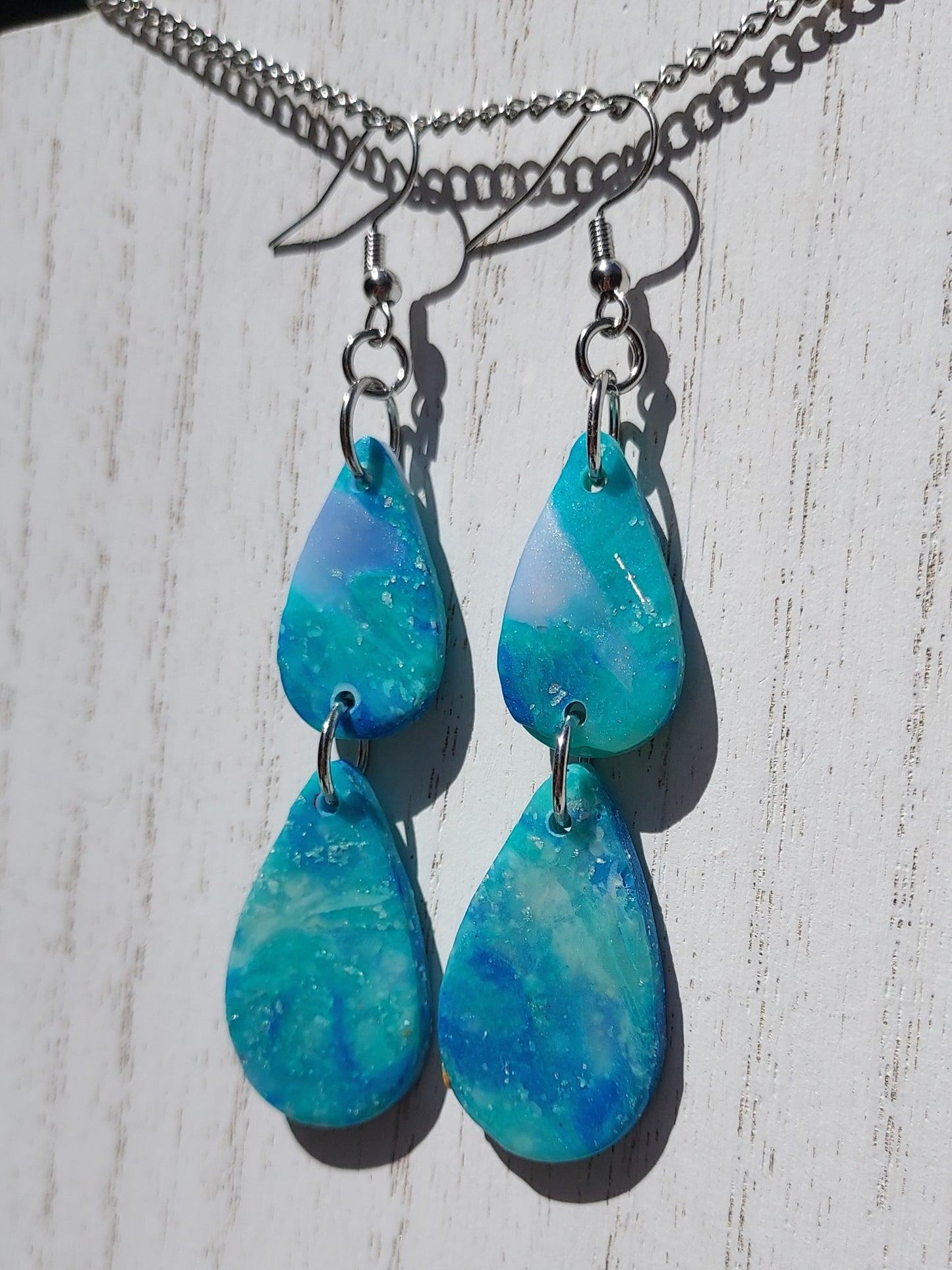 Sea Glass Clay Earrings #10