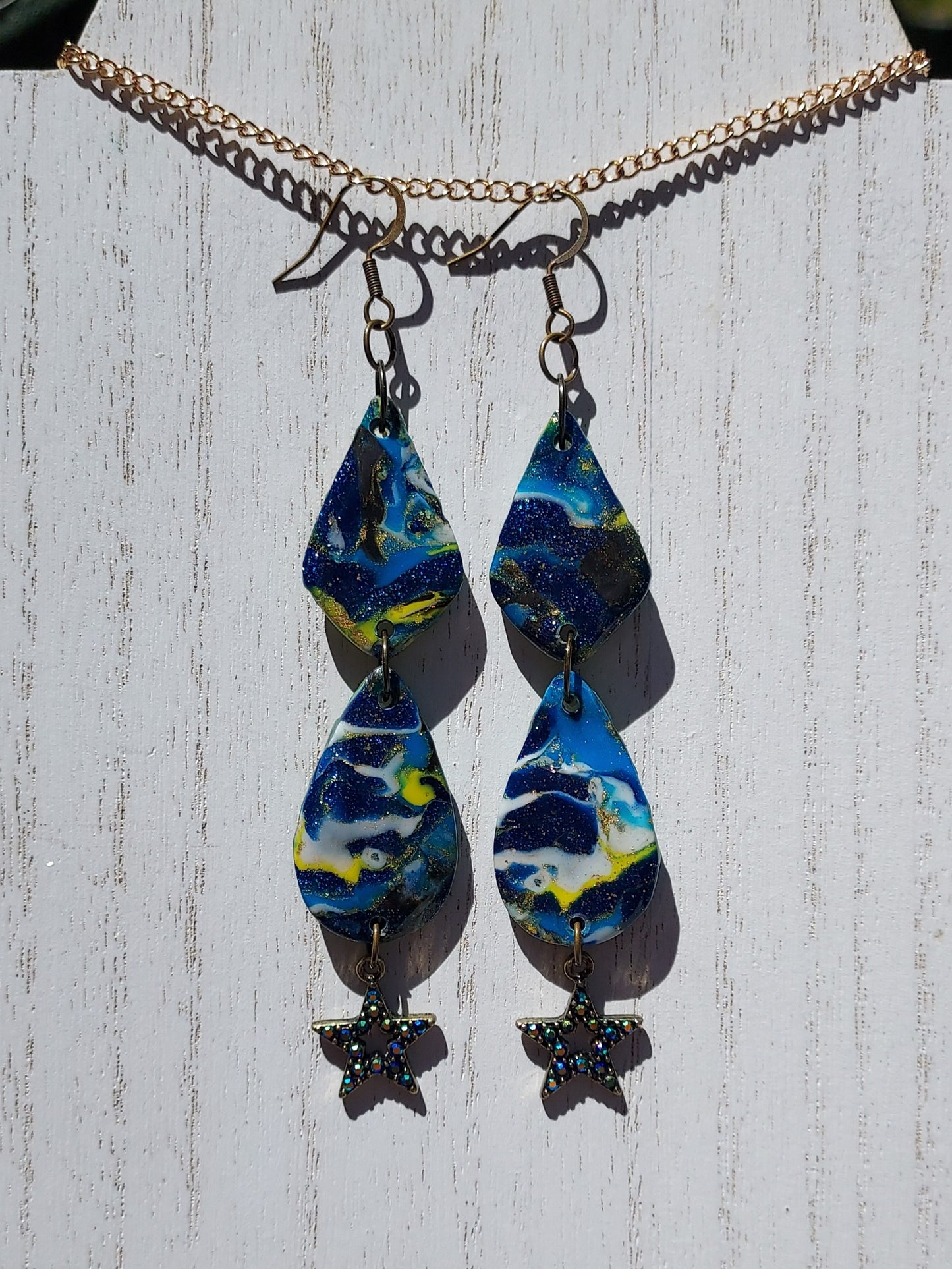 Cosmos Clay Earrings #1