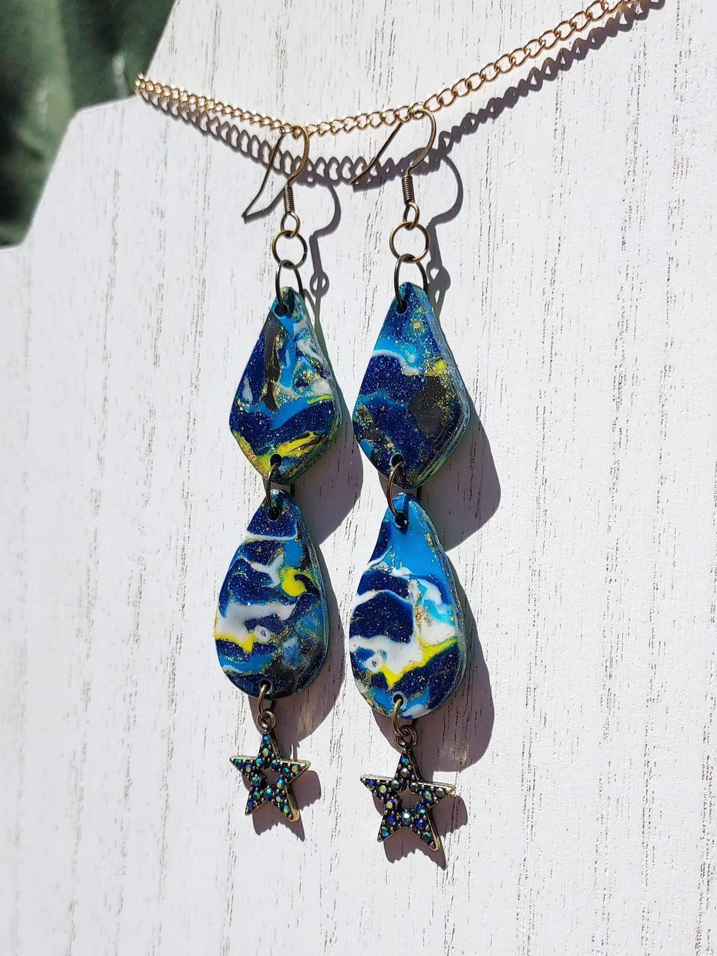 Cosmos Clay Earrings #1