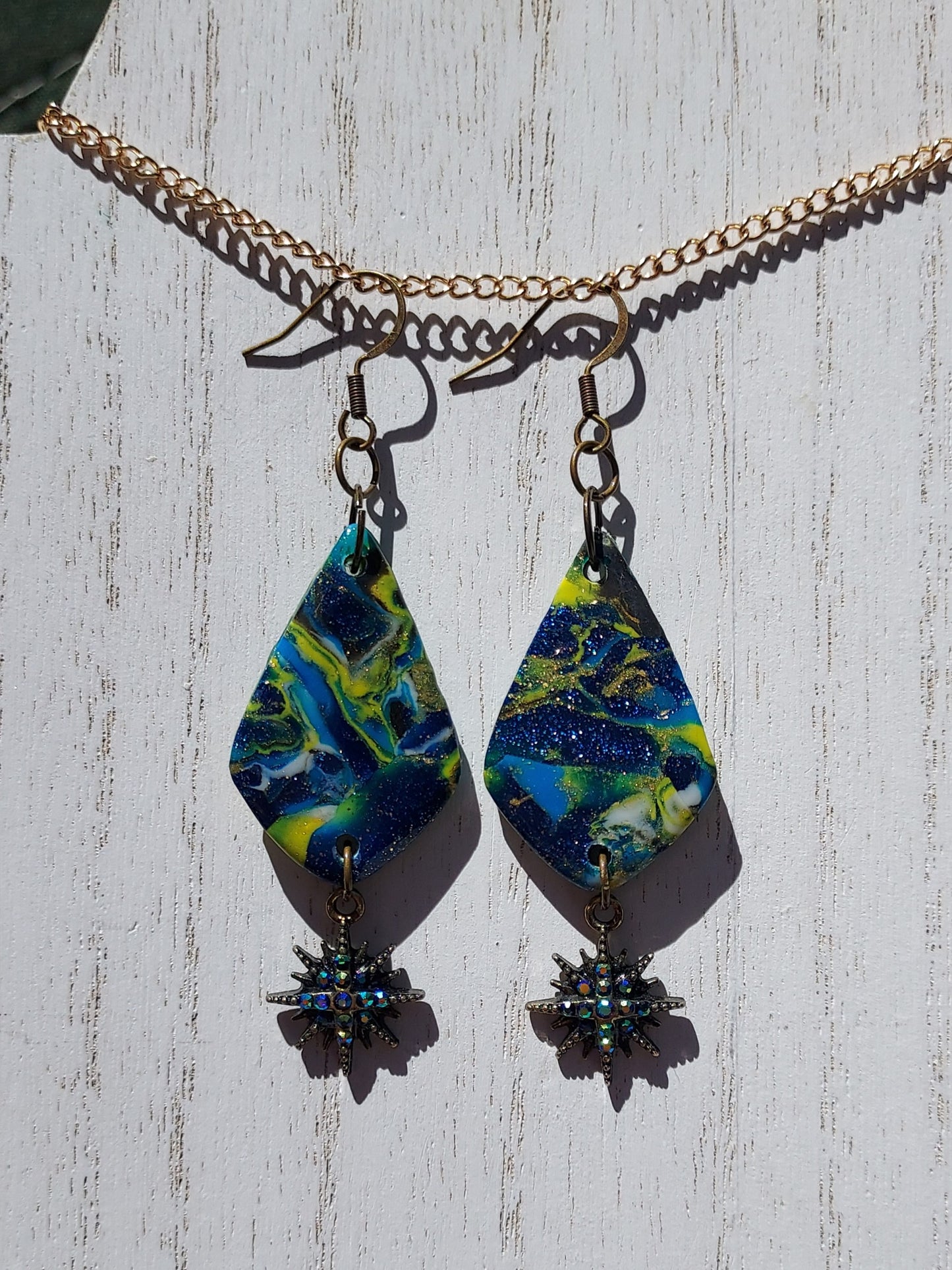 Cosmos Clay Earrings #2