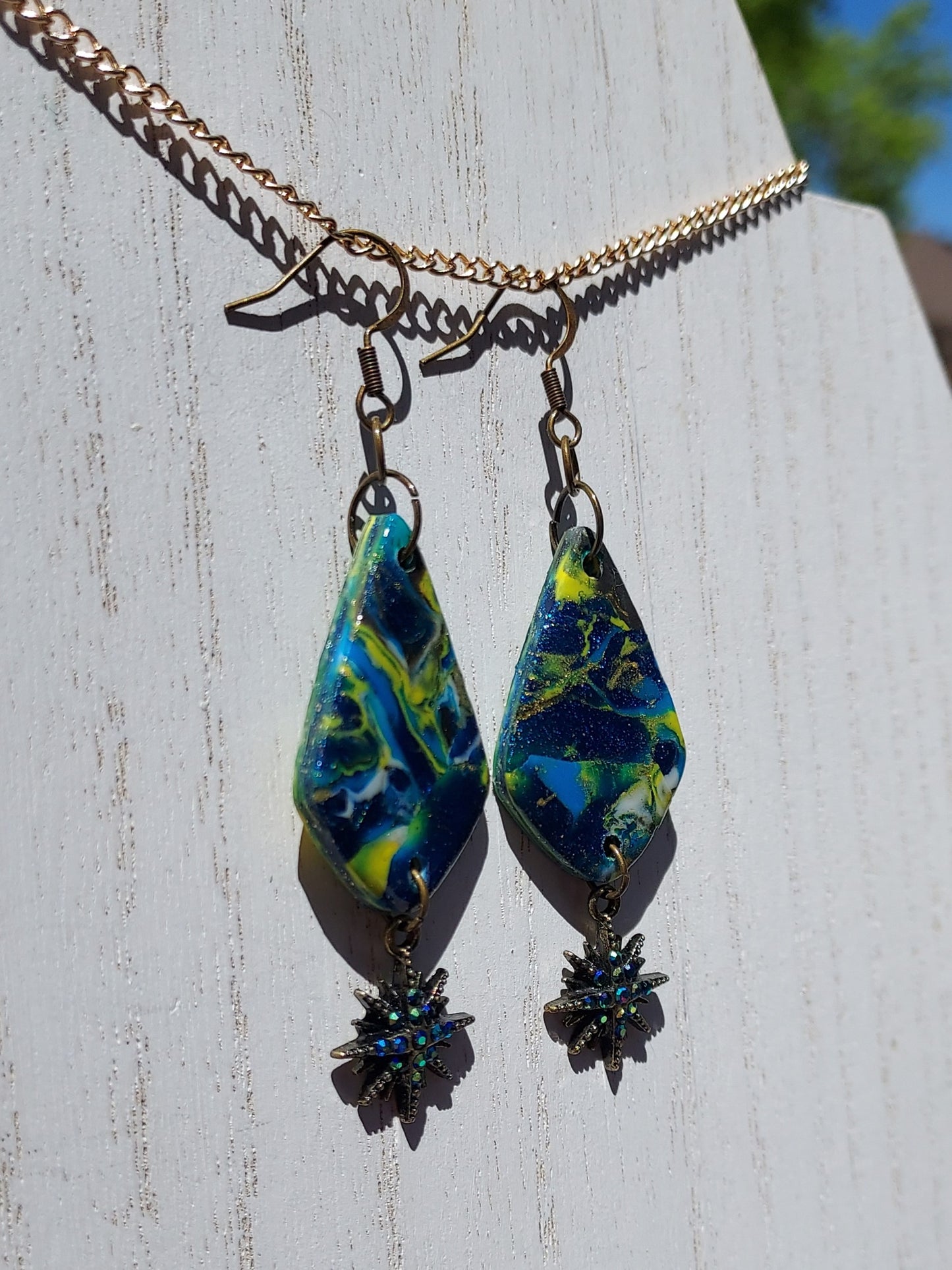 Cosmos Clay Earrings #2