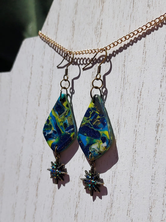 Cosmos Clay Earrings #2