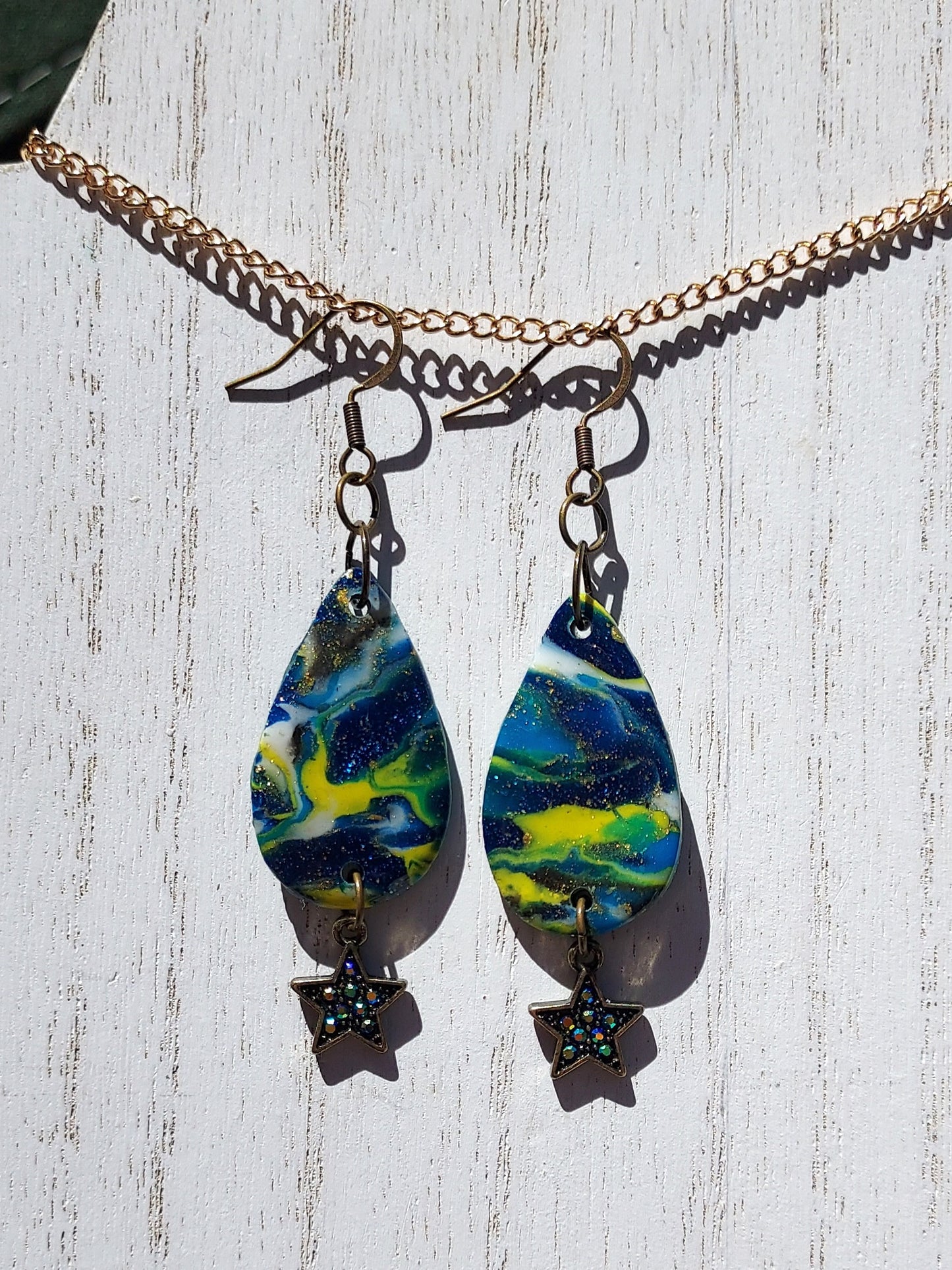 Cosmos Clay Earrings #3