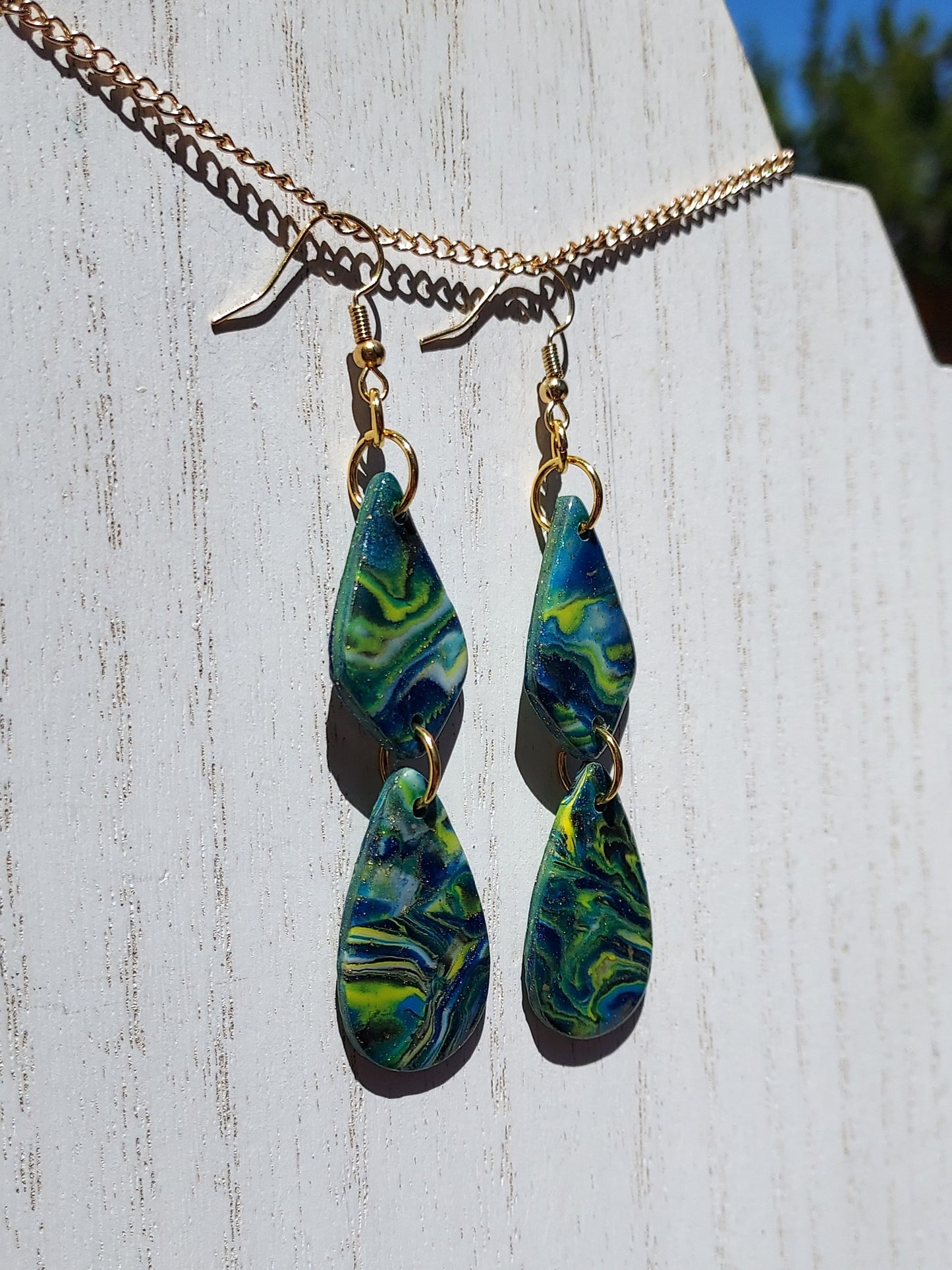 Cosmos Clay Earrings #4