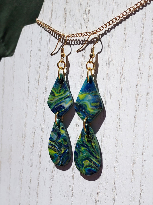 Cosmos Clay Earrings #4