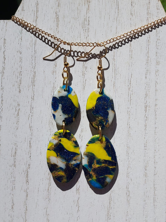Cosmos Clay Earrings #6