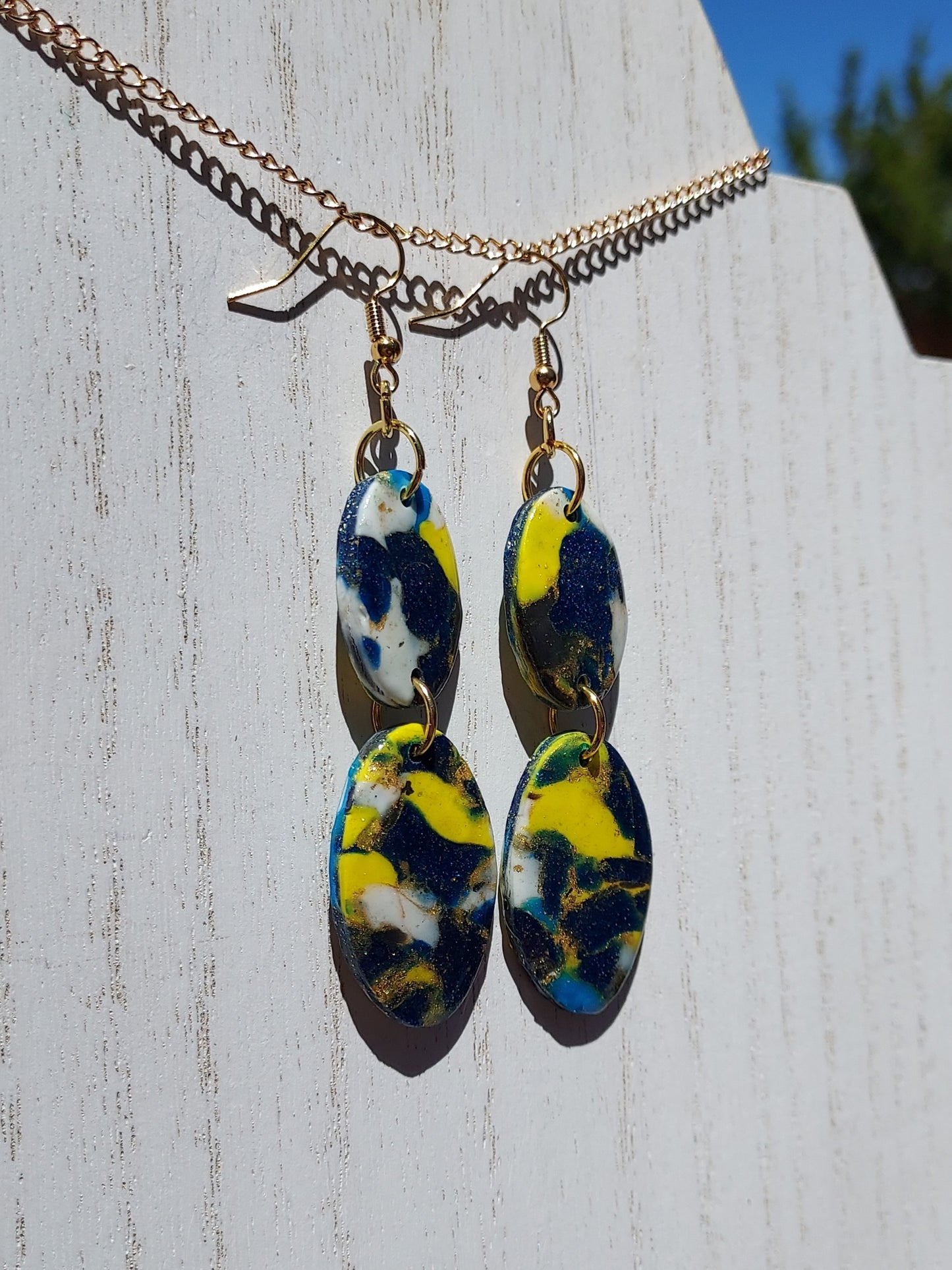 Cosmos Clay Earrings #6
