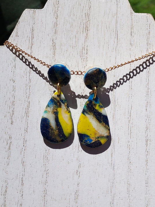 Cosmos Clay Earrings #7