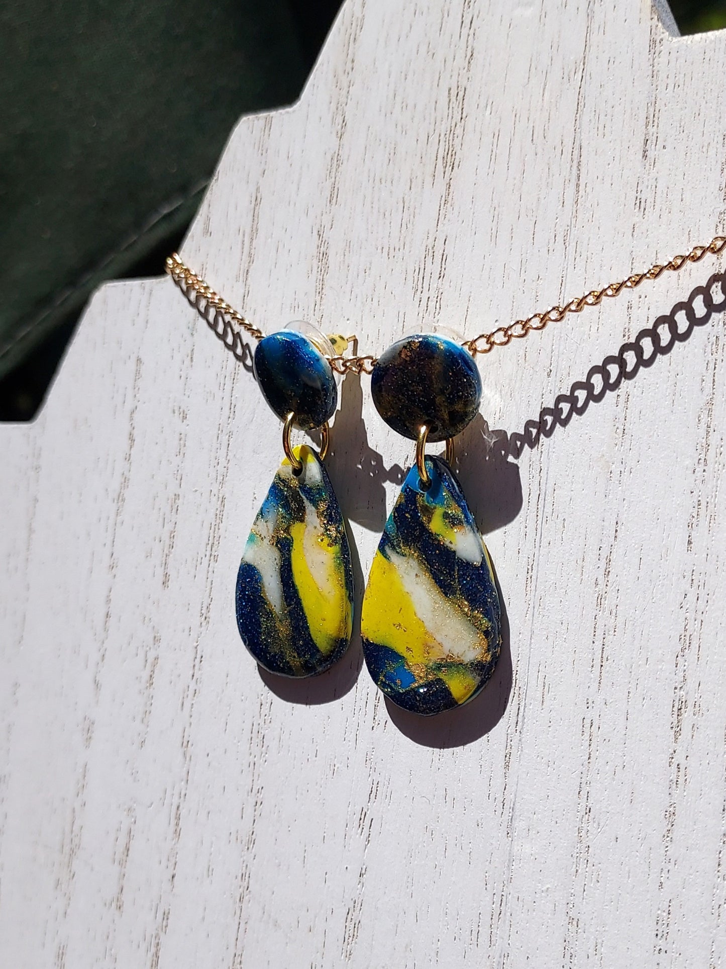 Cosmos Clay Earrings #7