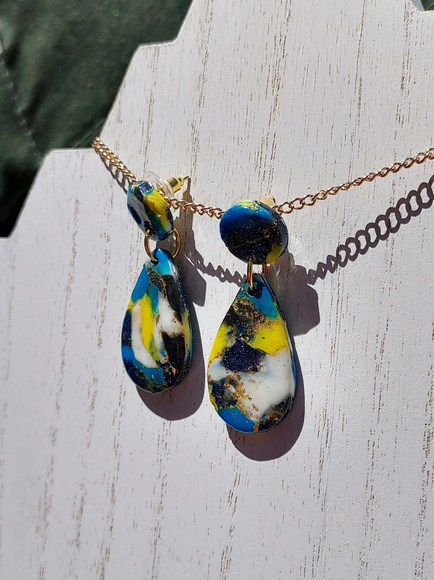 Cosmos Clay Earrings #8