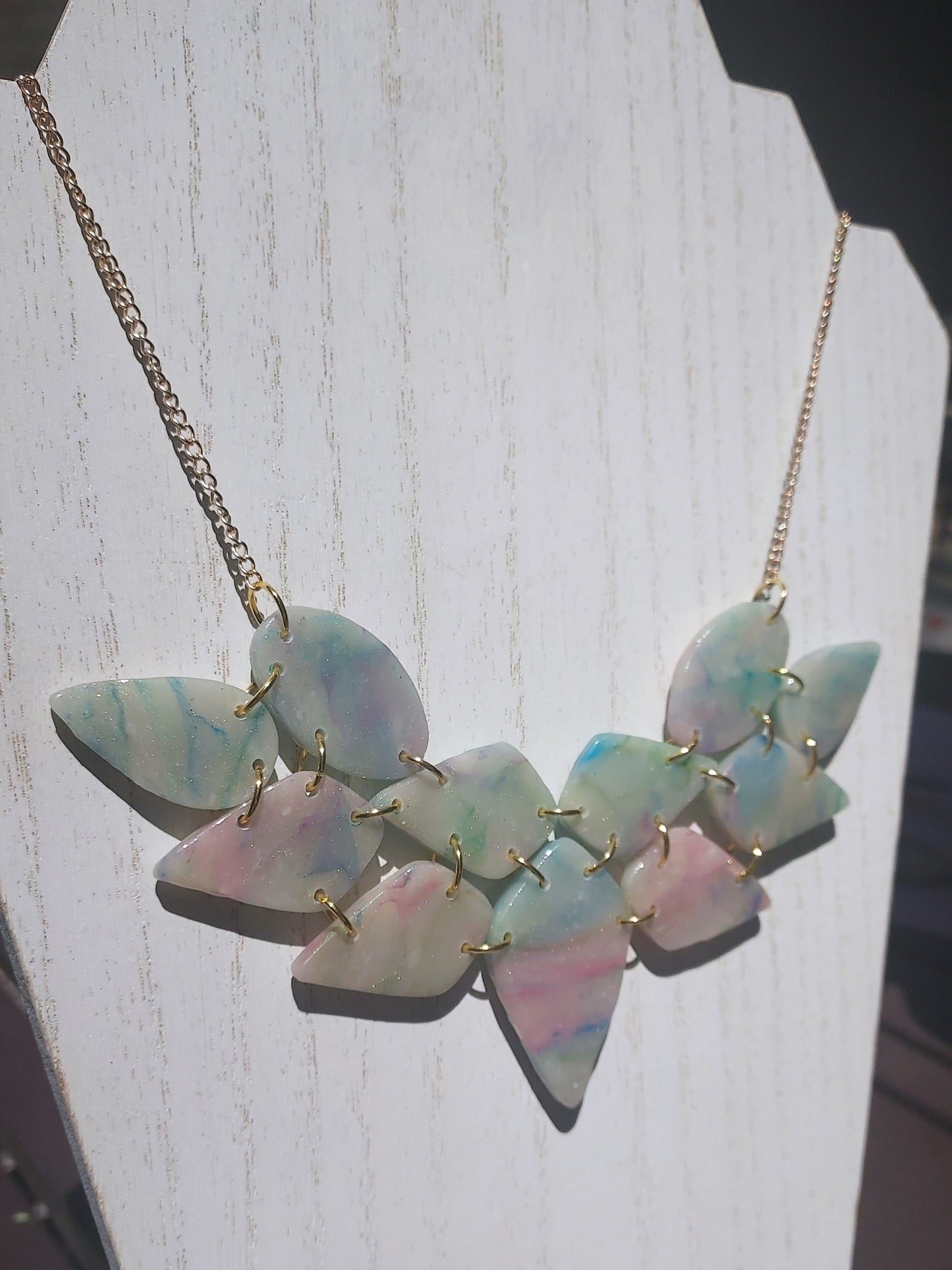 Rainbow Marble Necklace #1
