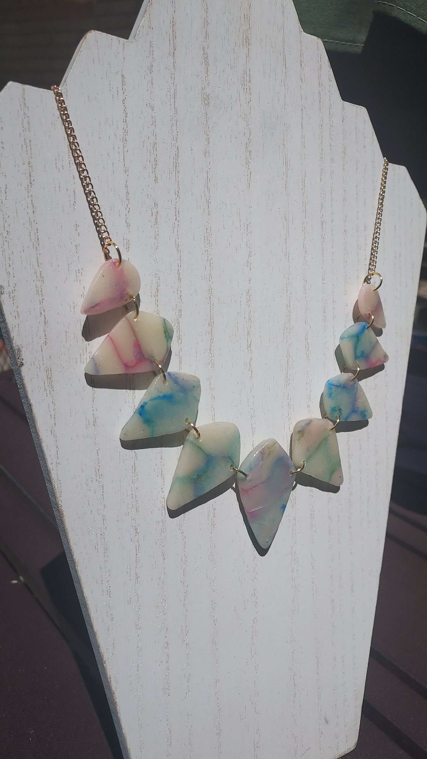 Rainbow Marble Necklace #2