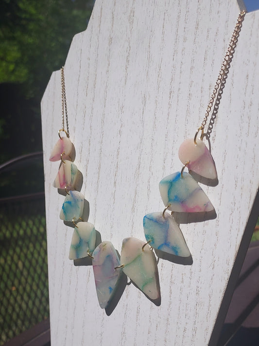 Rainbow Marble Necklace #2