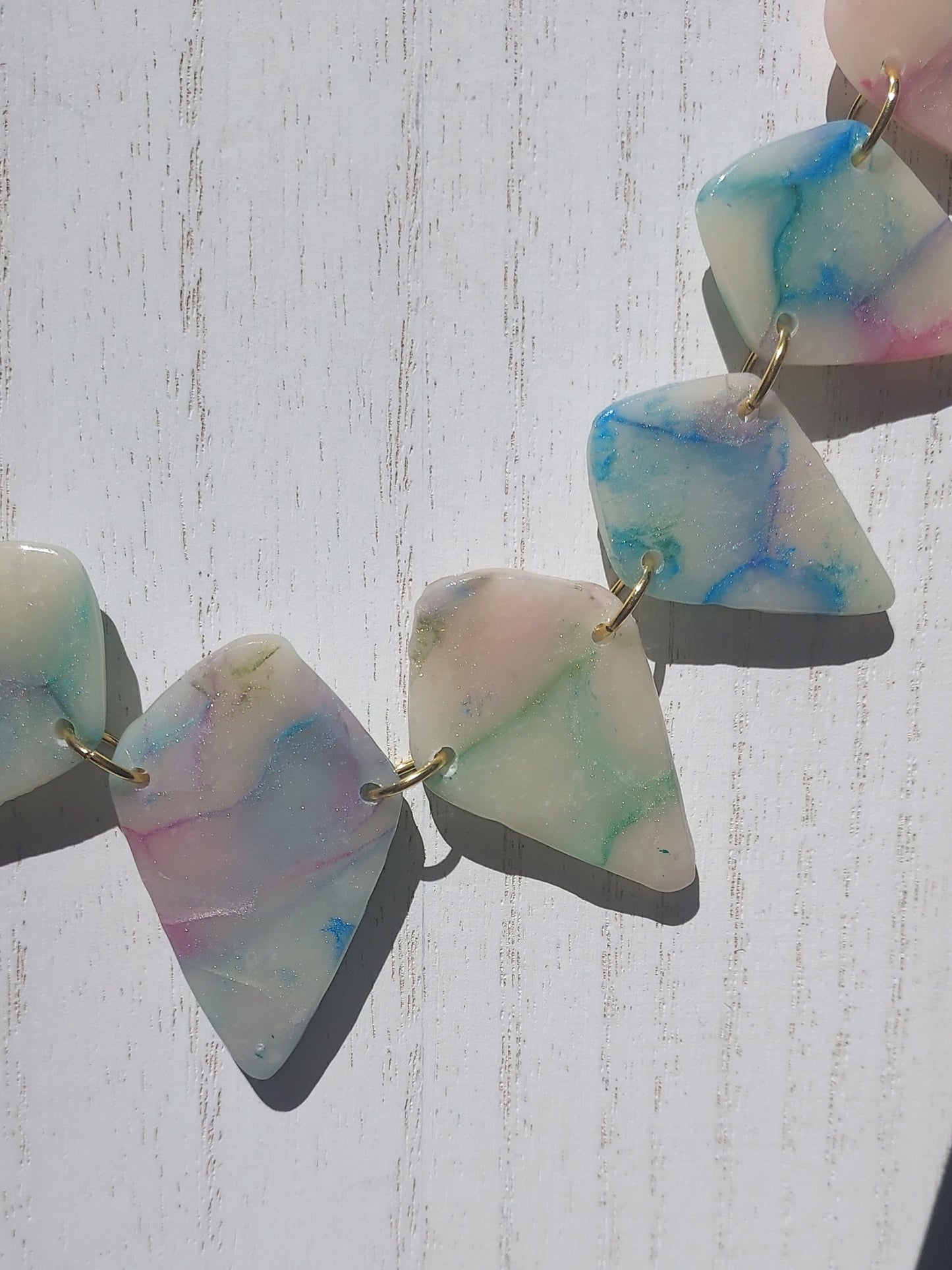 Rainbow Marble Necklace #2