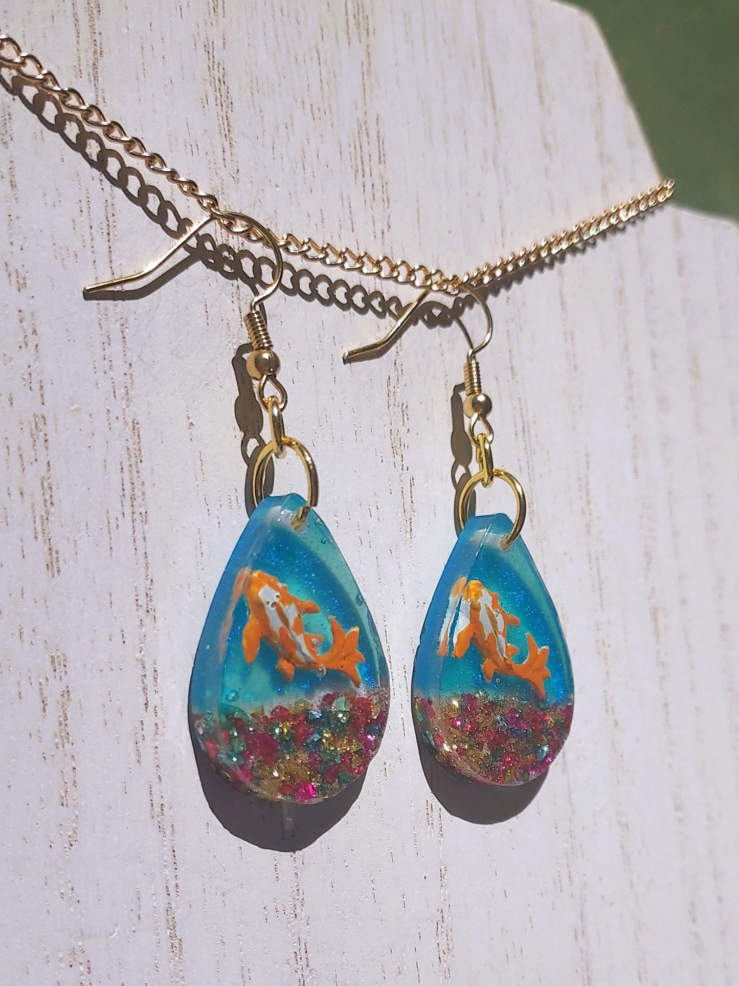 Koi Fish Earrings #1