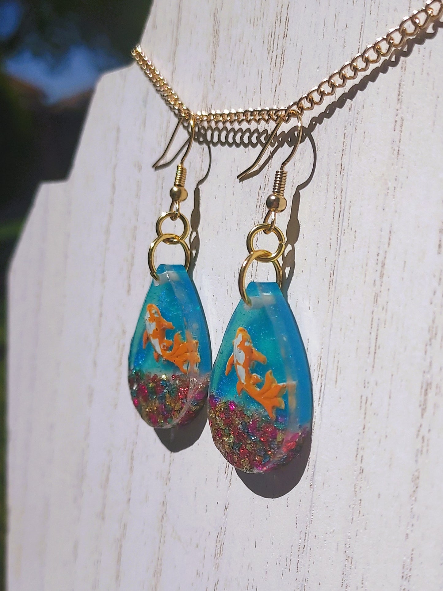 Koi Fish Earrings #1