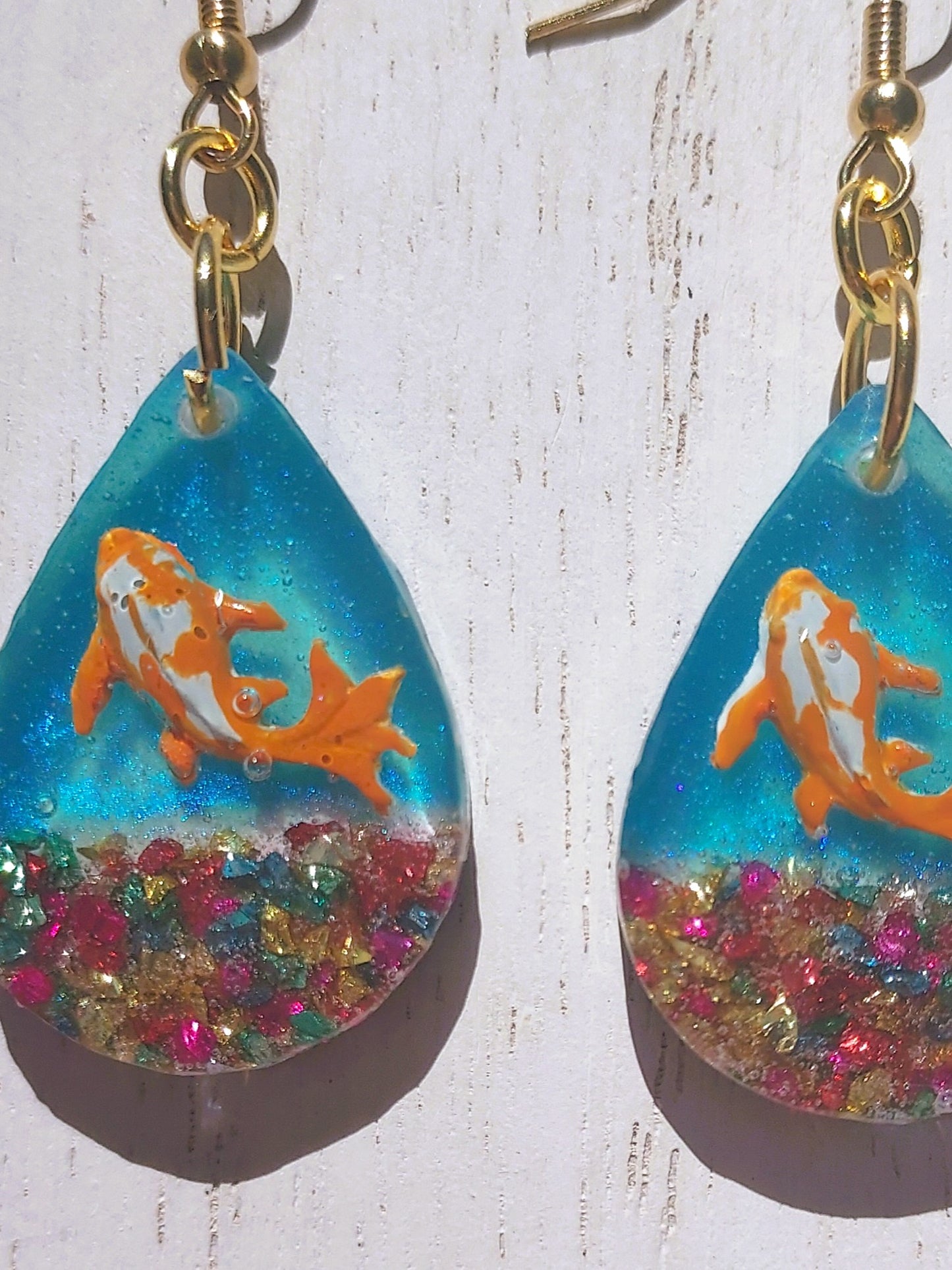 Koi Fish Earrings #1