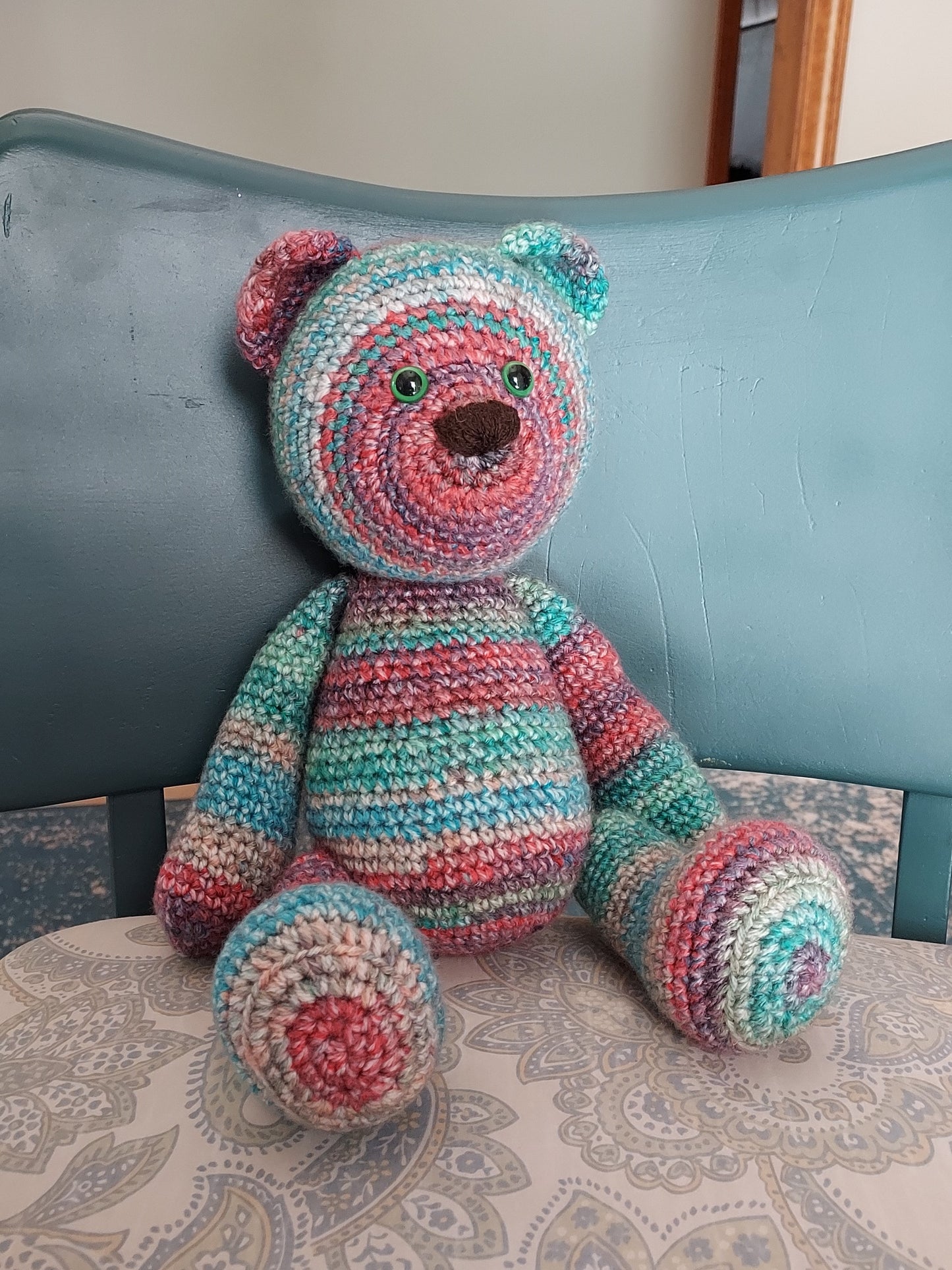 Kaleidoscope Crochet Bear