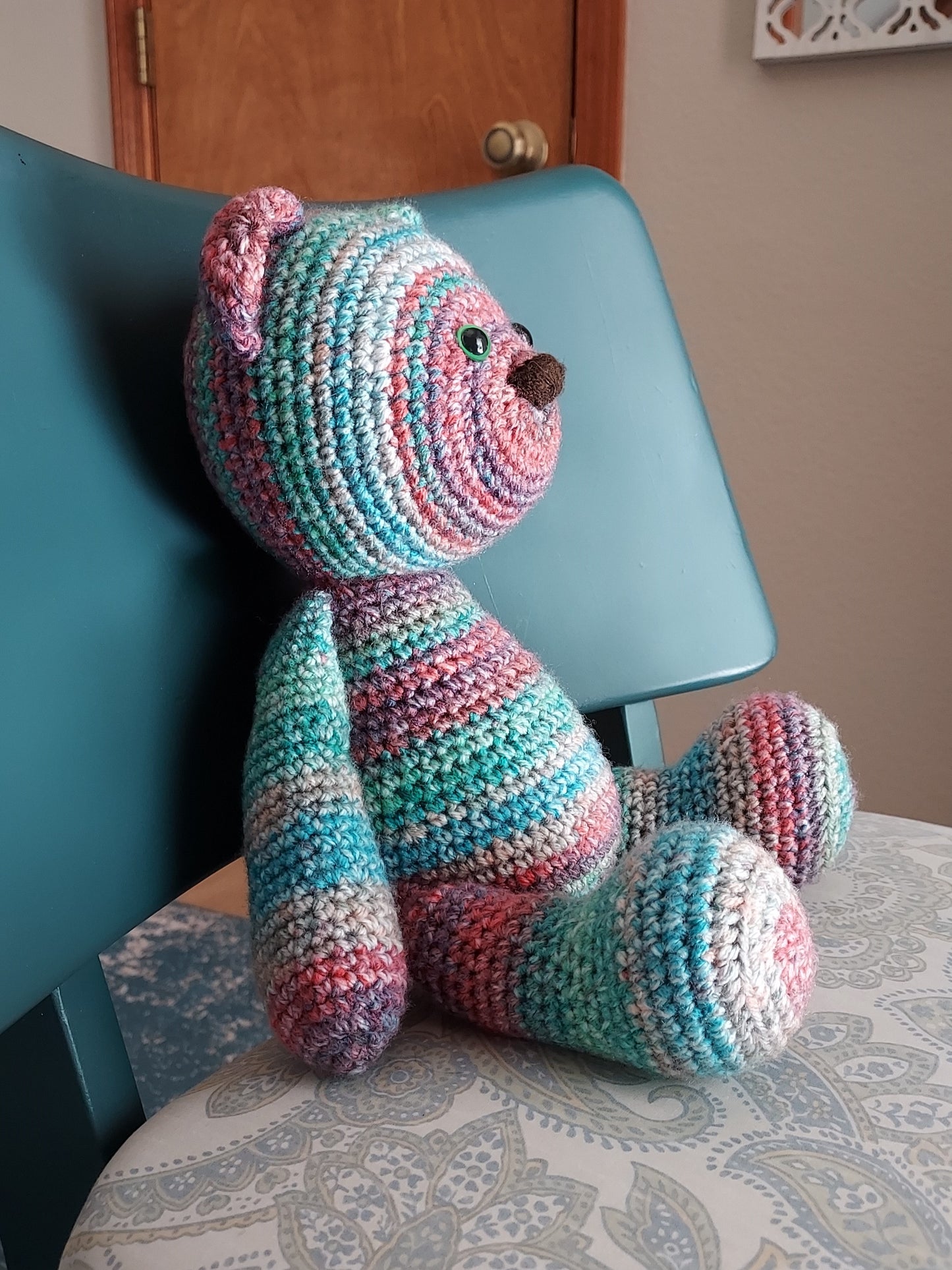 Kaleidoscope Crochet Bear