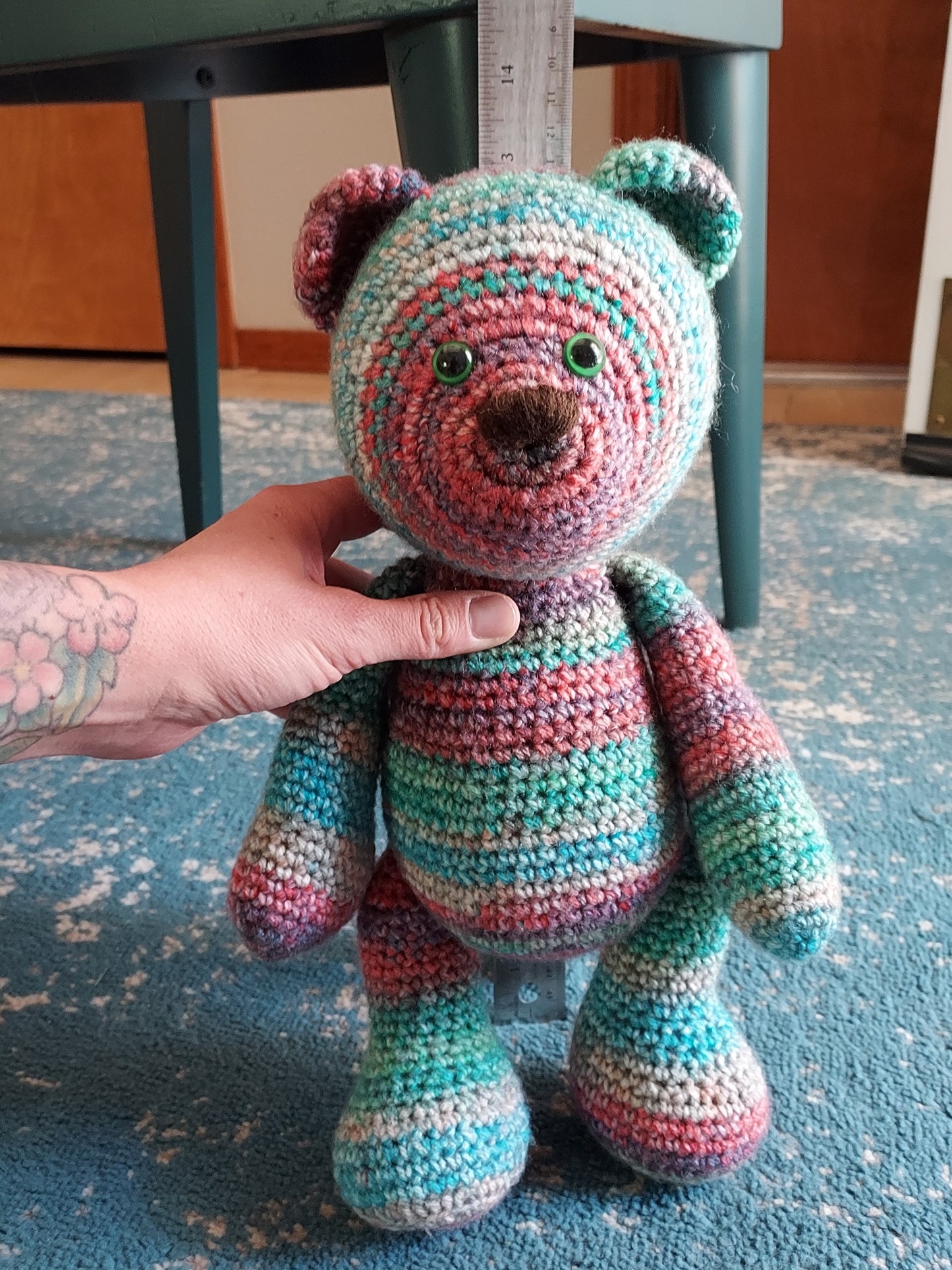 Kaleidoscope Crochet Bear