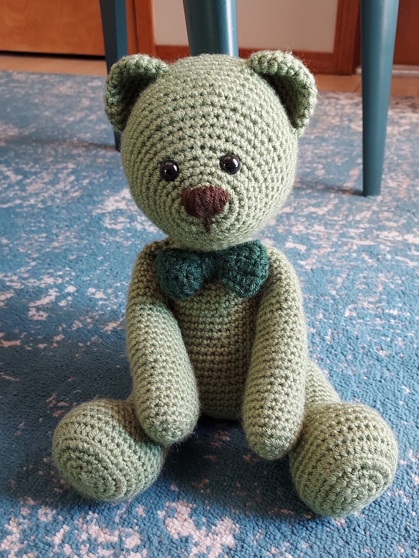 Mr. Green Crochet Bear