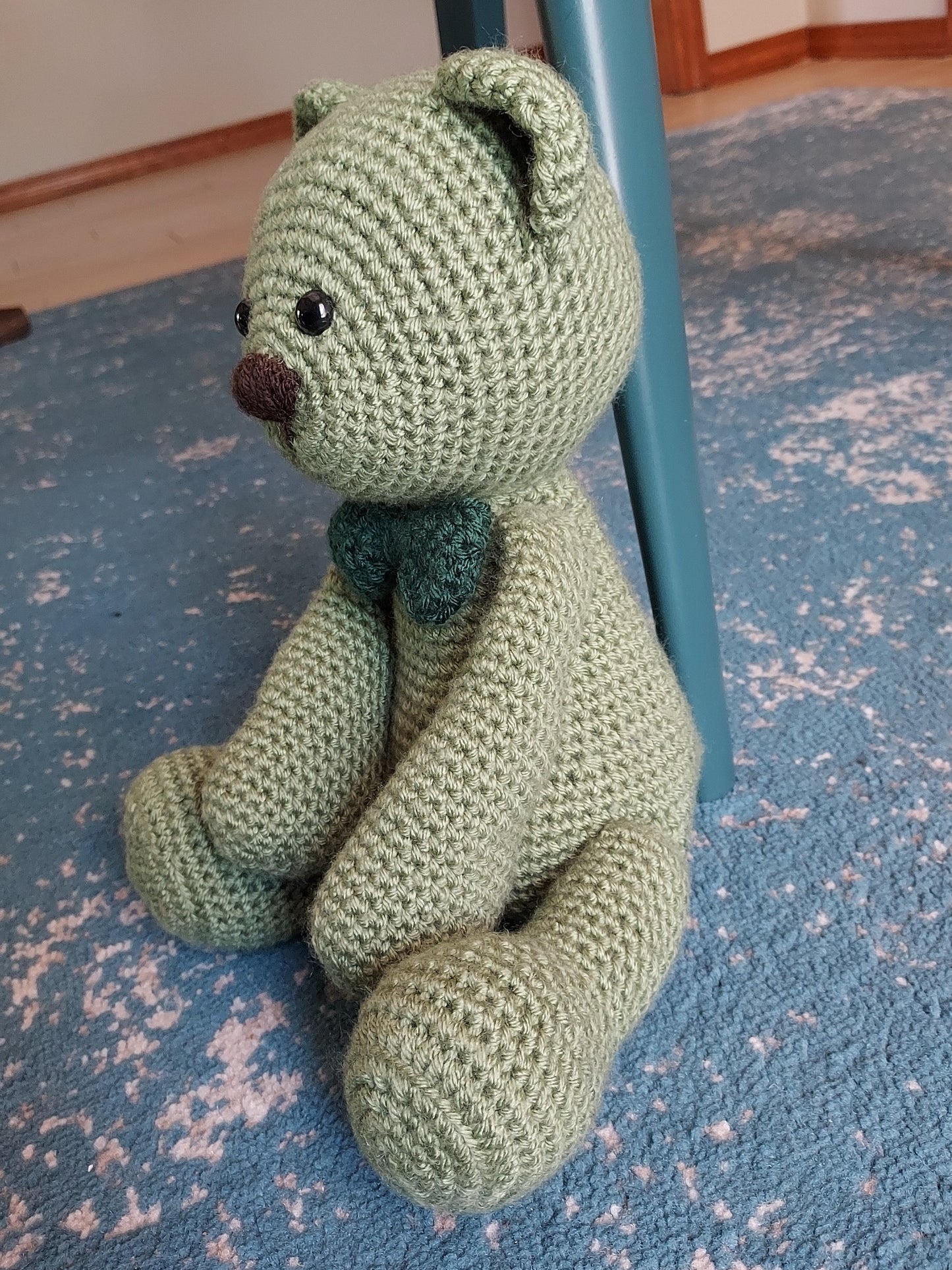 Mr. Green Crochet Bear
