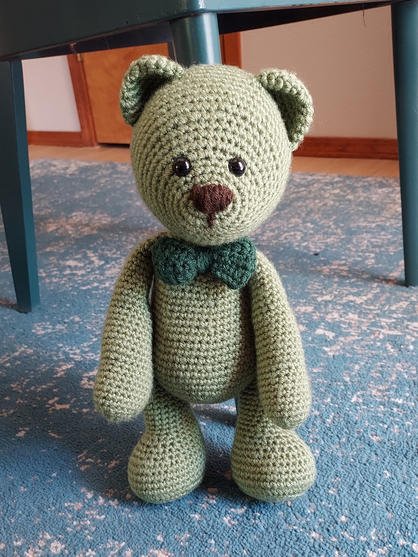 Mr. Green Crochet Bear