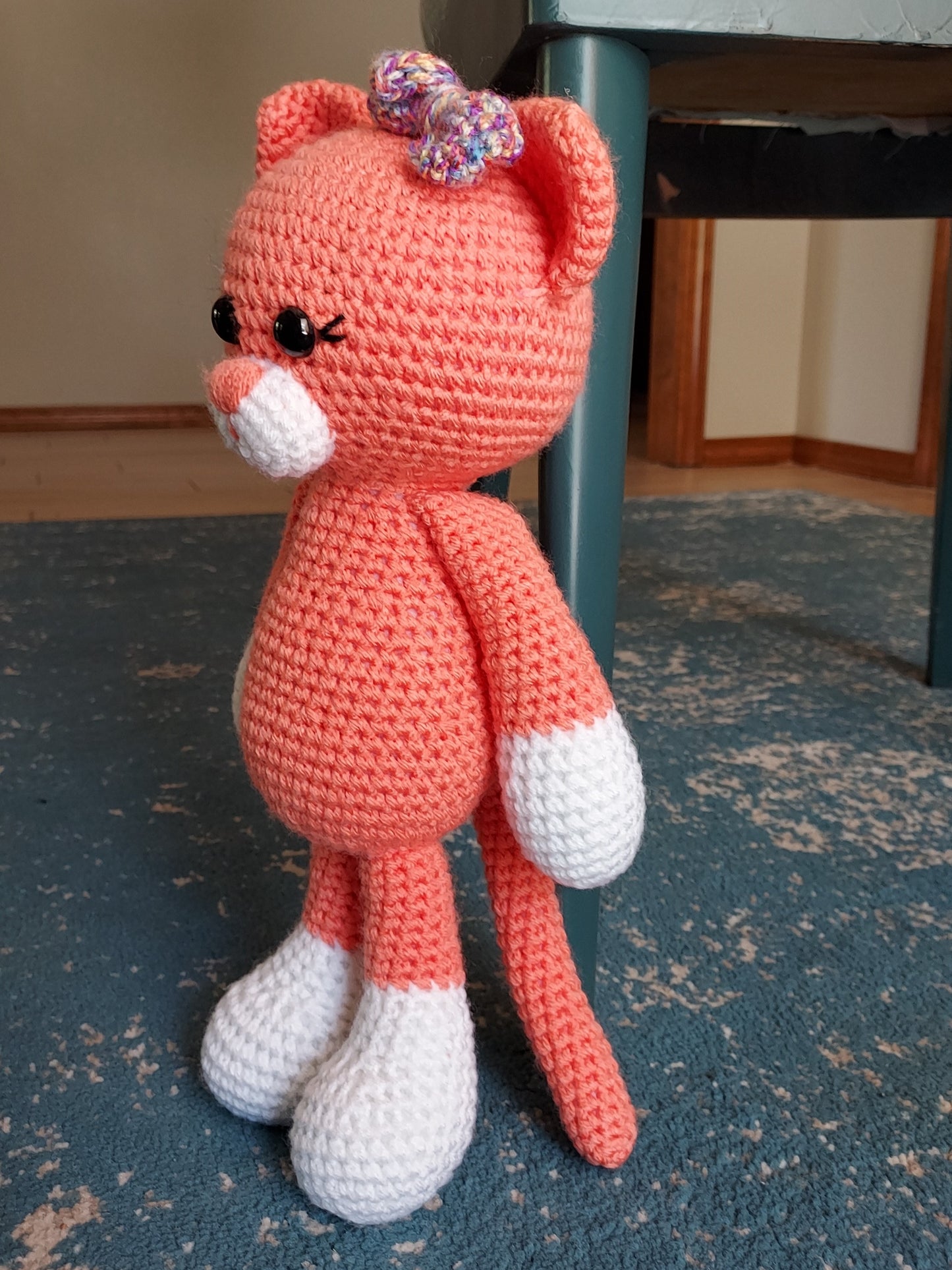 Orange Crochet Kitty