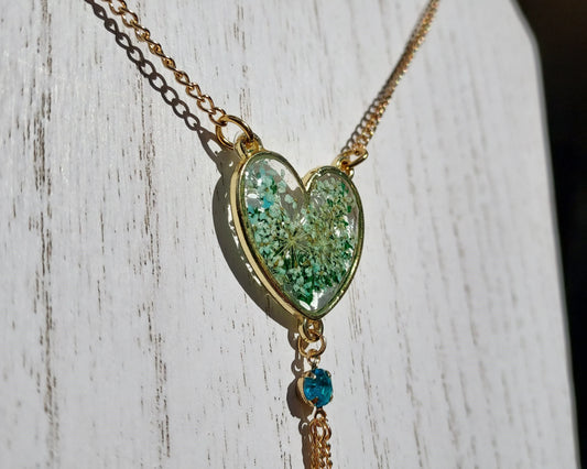 Heart Shaped Flower Necklace #2