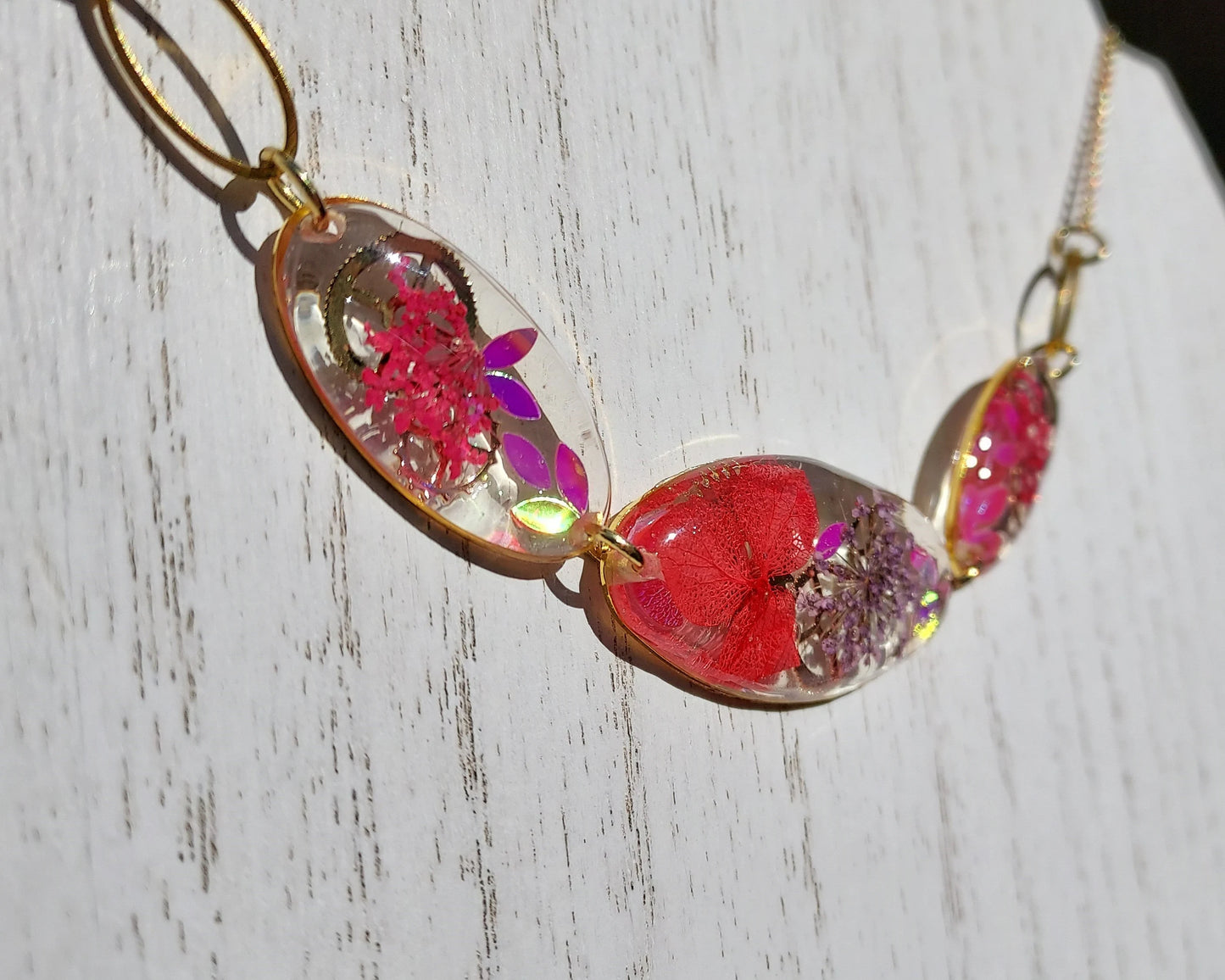 Floral Sequins Necklace #1