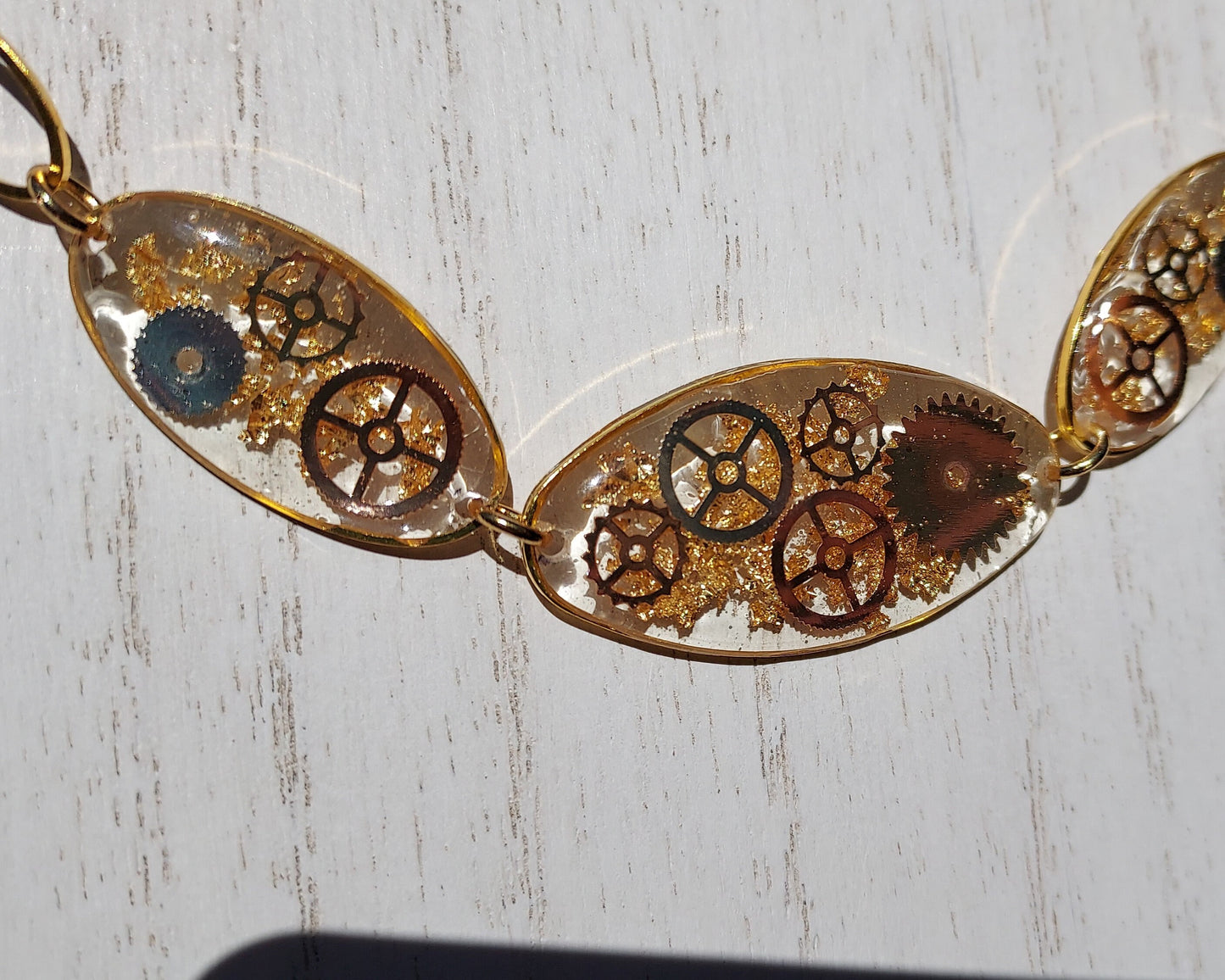 Gears & Glitter Necklace #1