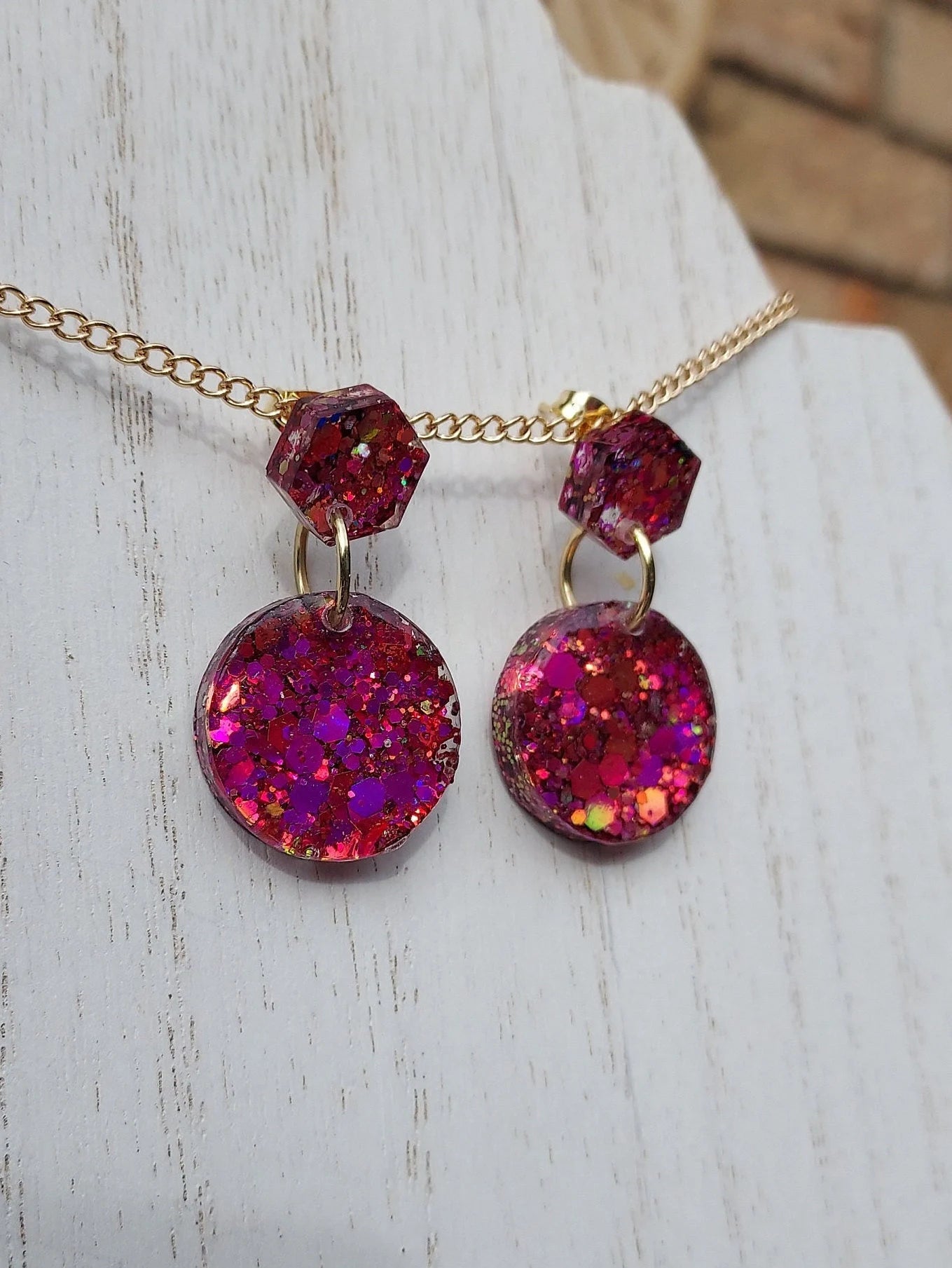 Color-Changing Glitter Earrings #5