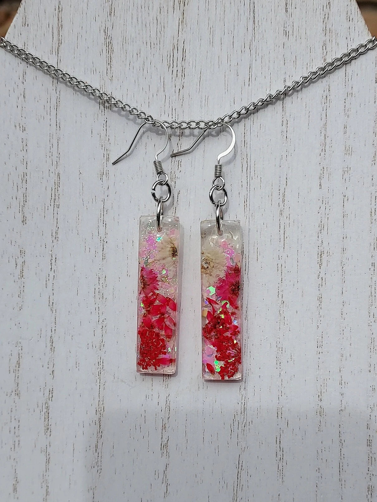 Flowers & Glitter Earrings #2
