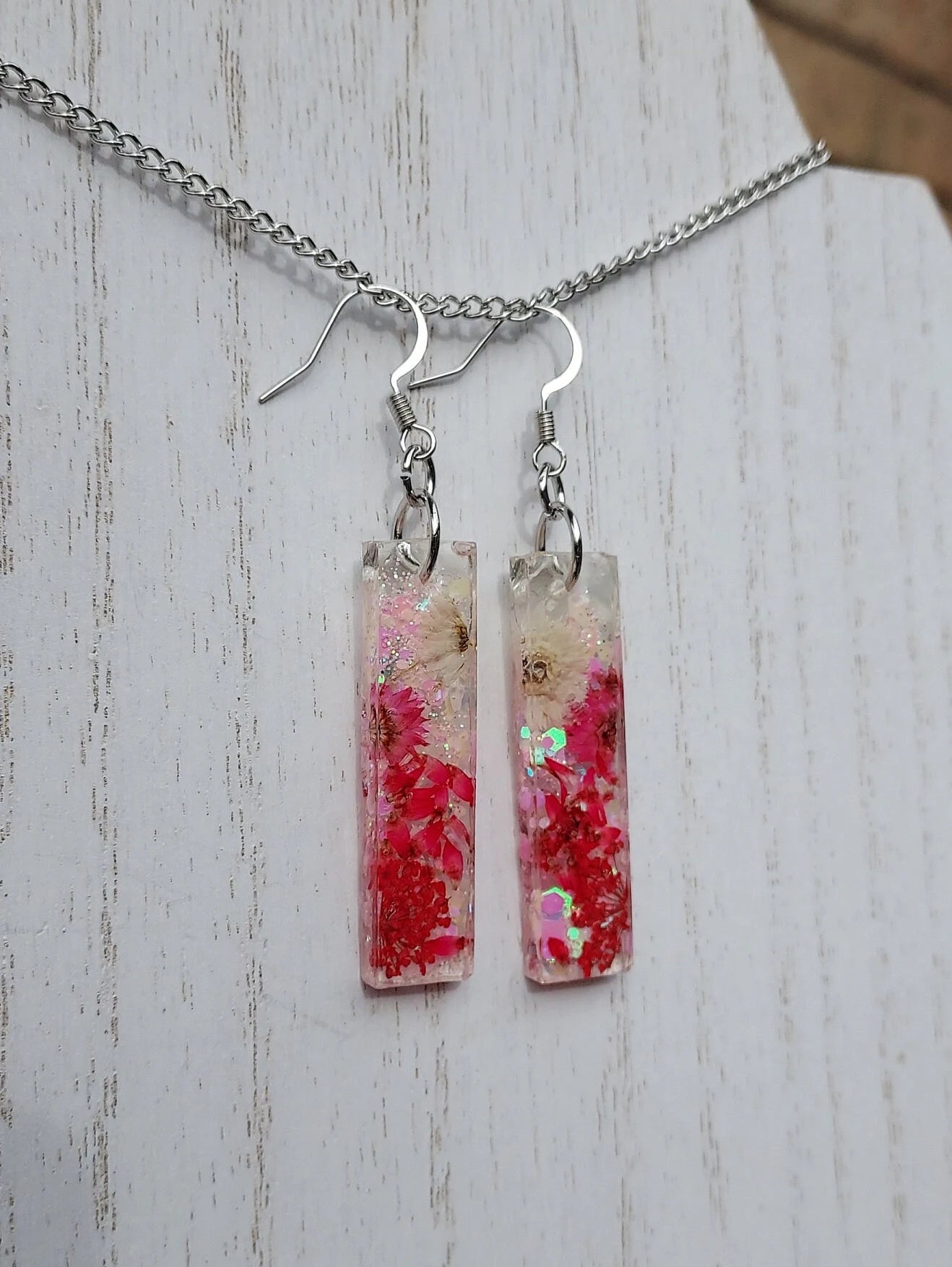 Flowers & Glitter Earrings #2