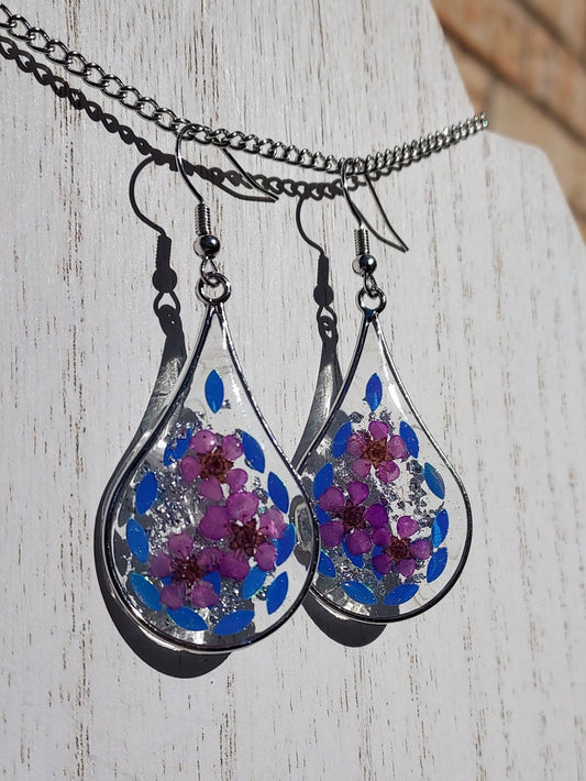 Floral Sequins Earrings #2