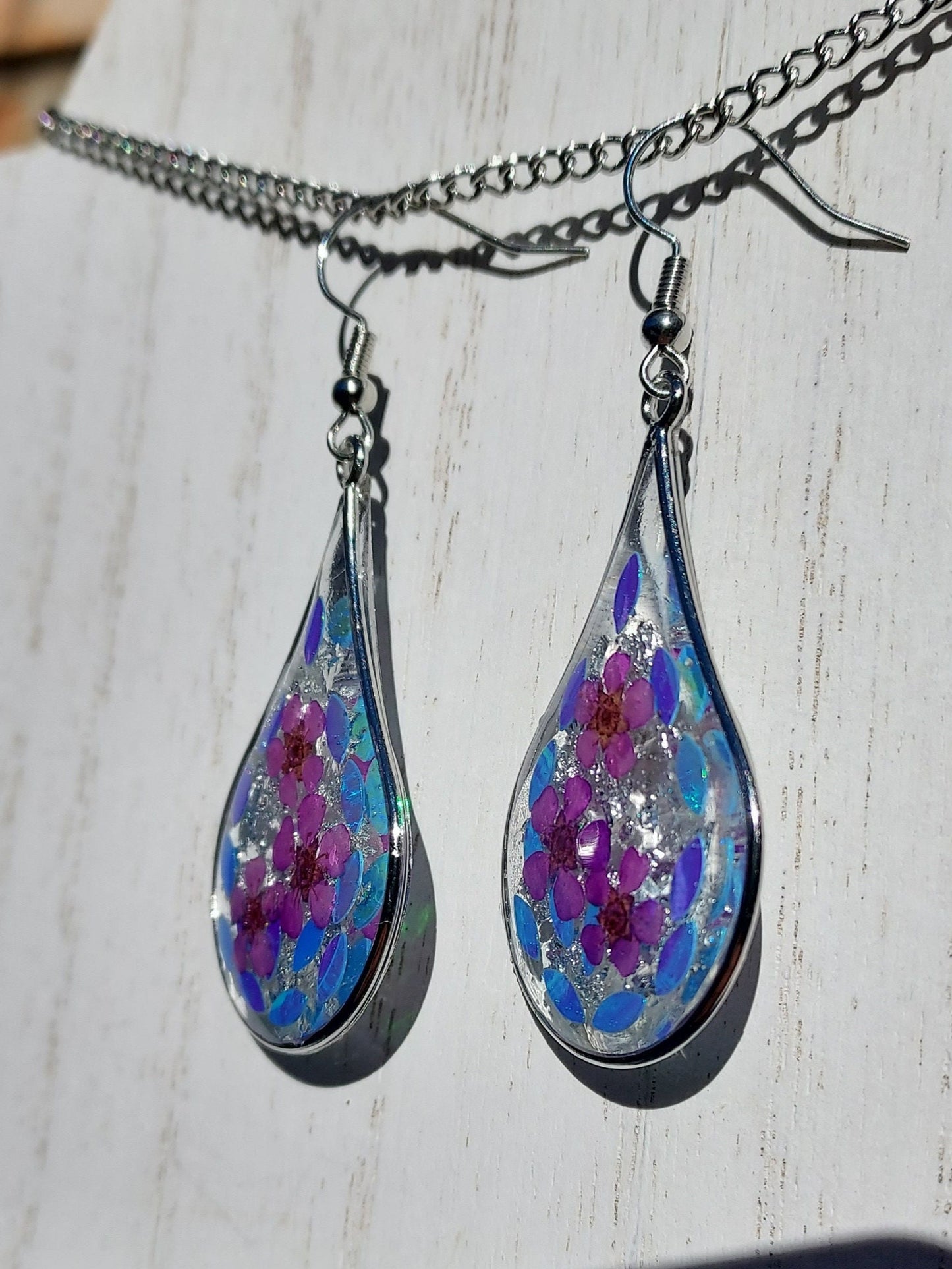Floral Sequins Earrings #2