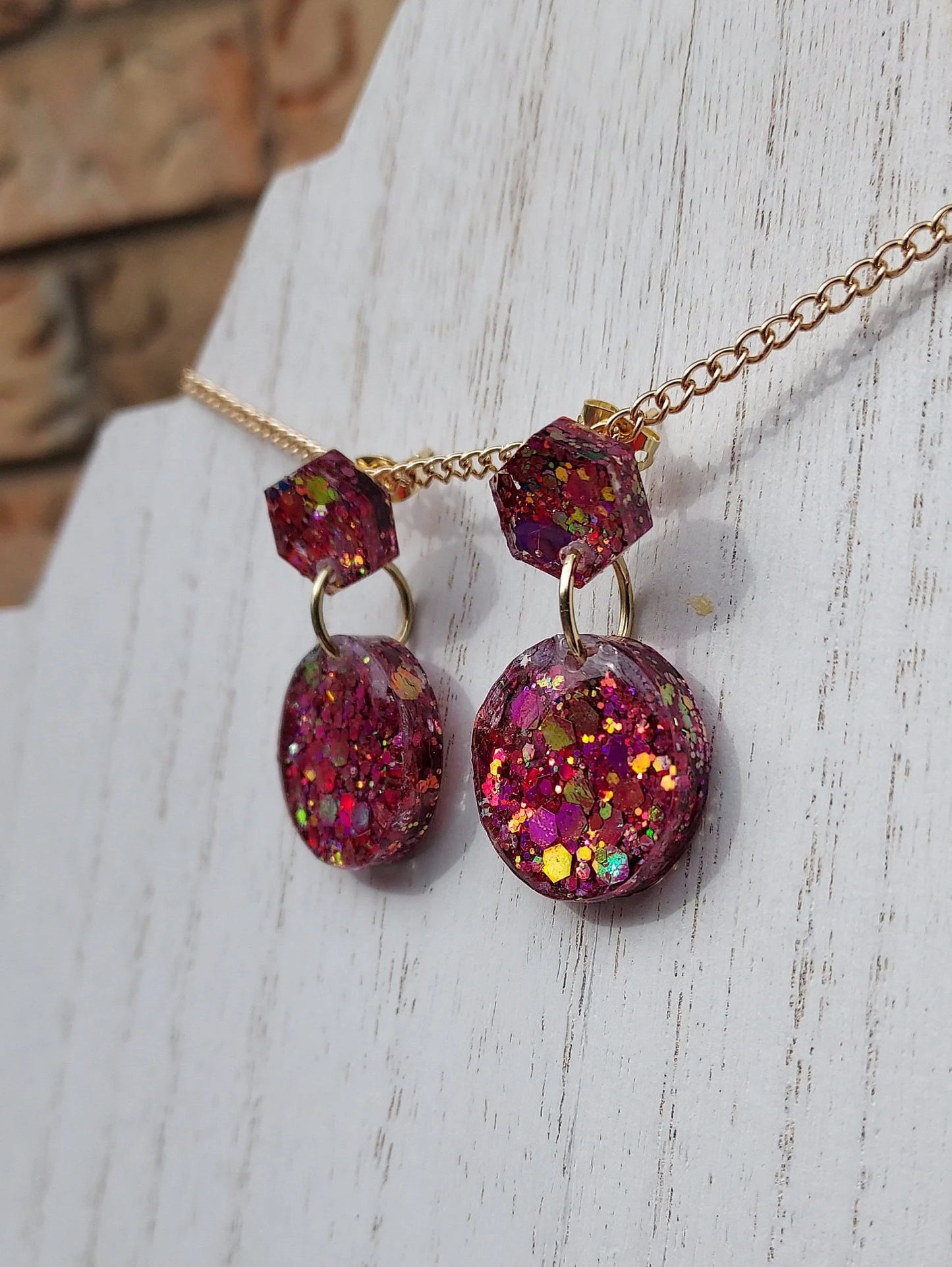 Color-Changing Glitter Earrings #5