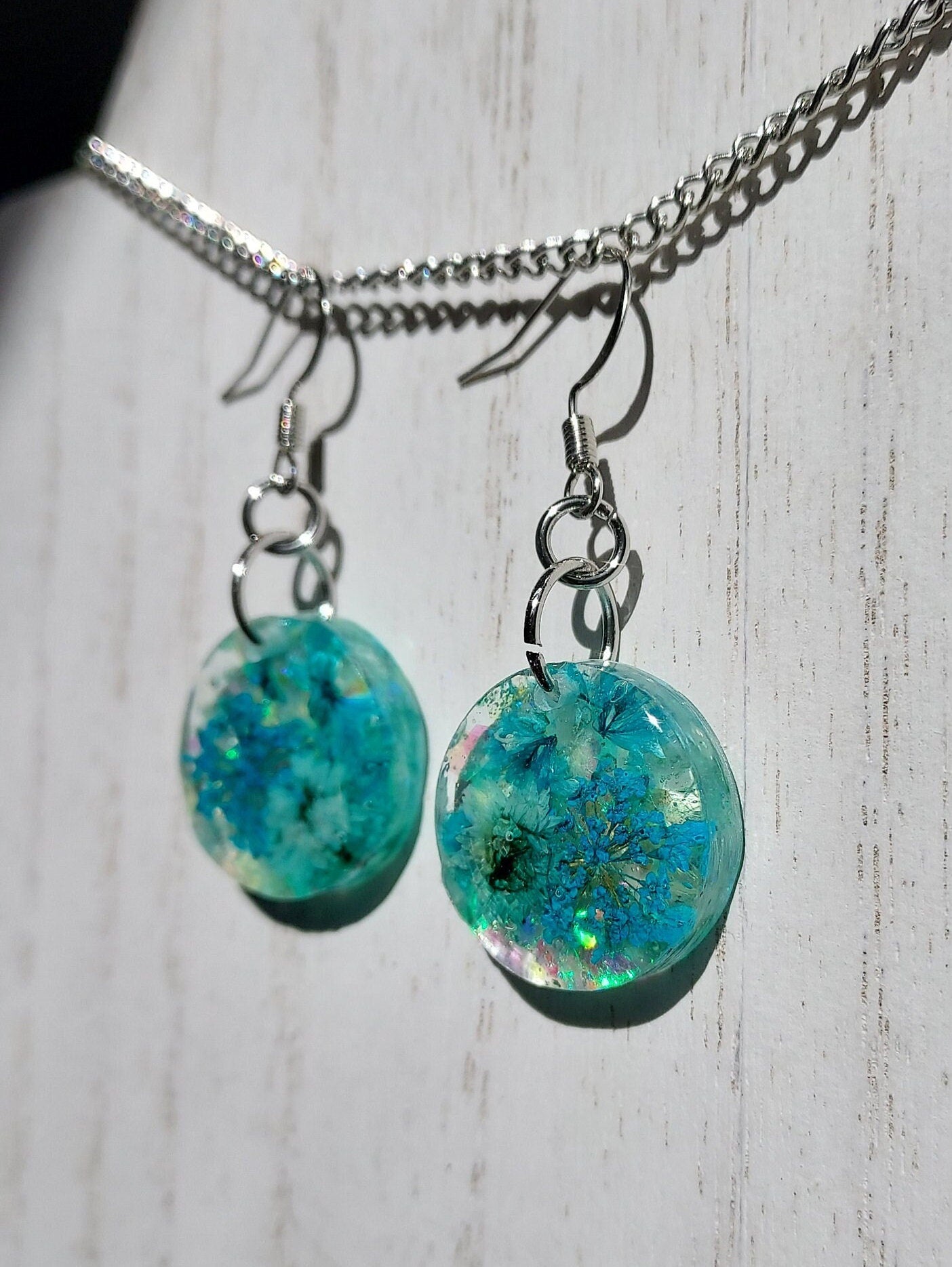 Flowers & Glitter Earrings #3