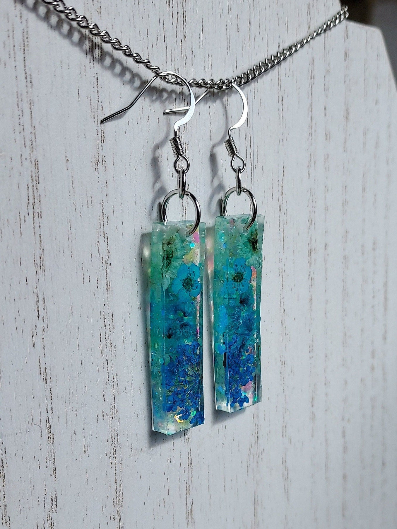 Flowers & Glitter Earrings #1