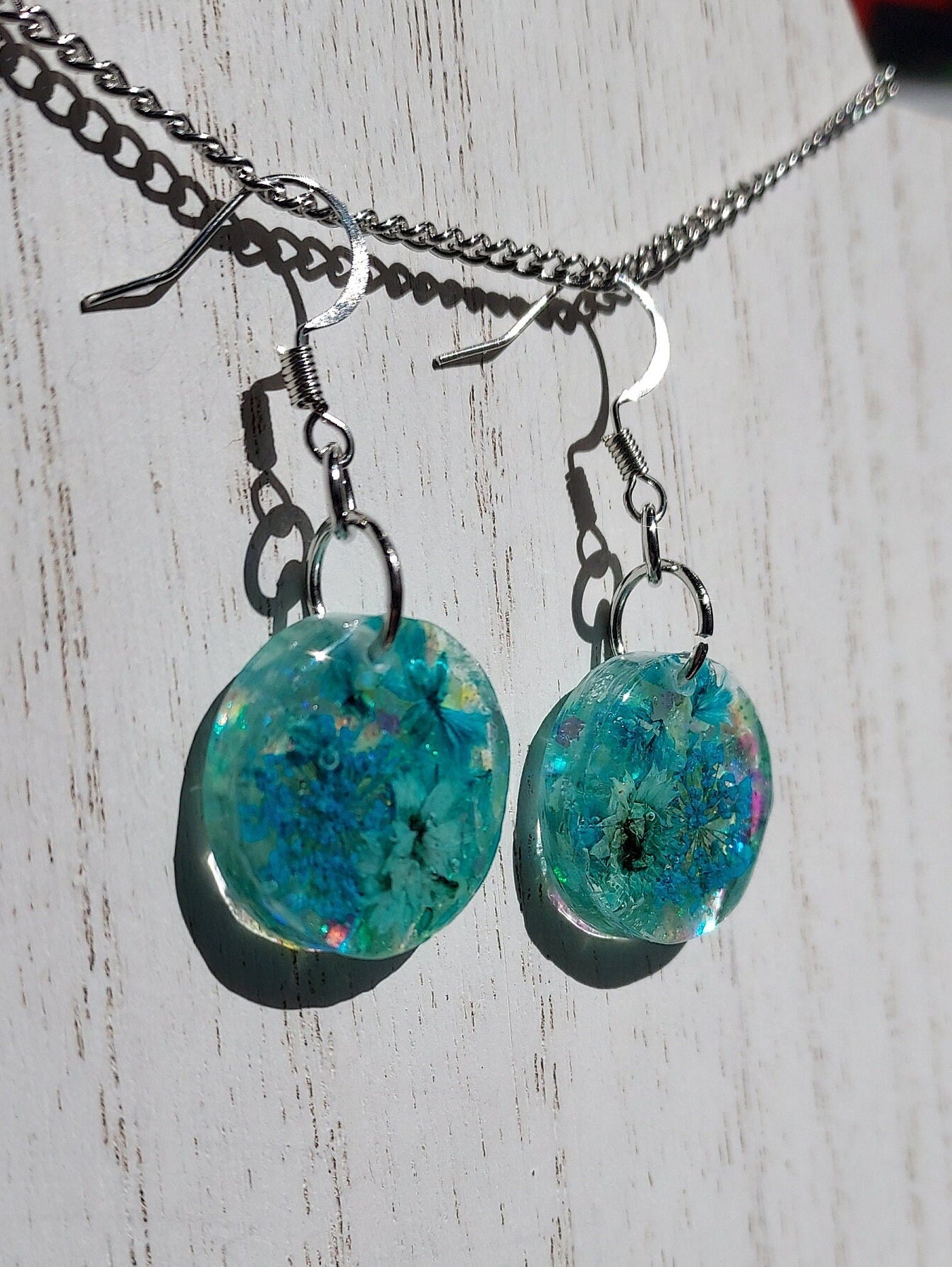 Flowers & Glitter Earrings #3