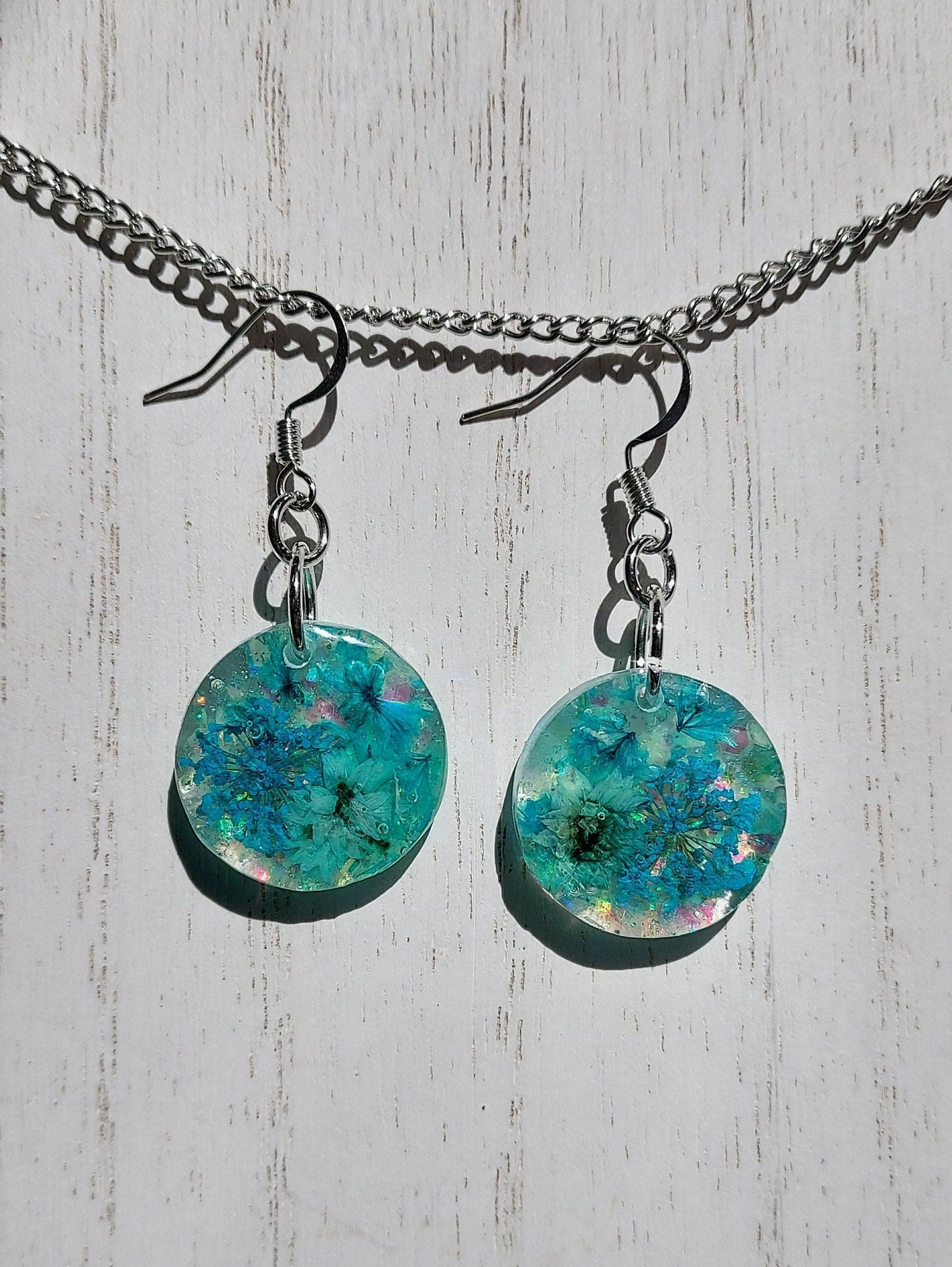 Flowers & Glitter Earrings #3