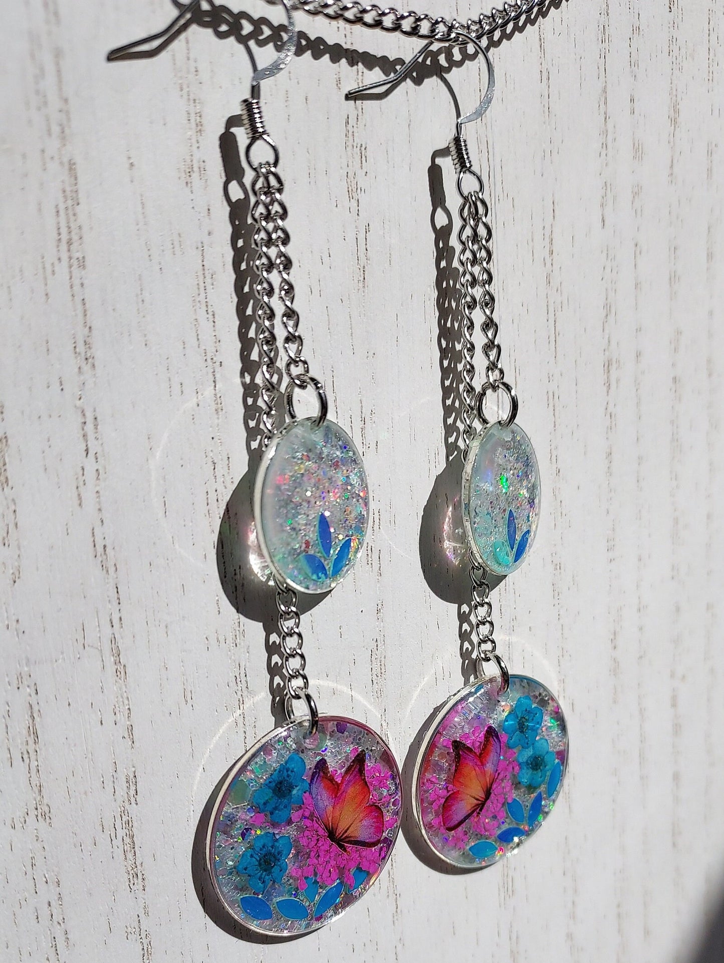 Butterflies & Floral Earrings #1