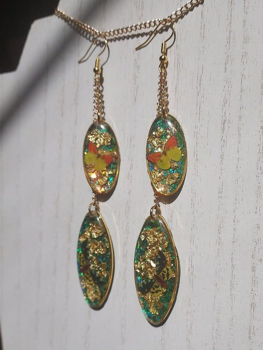 Butterflies & Glitter Earrings #9