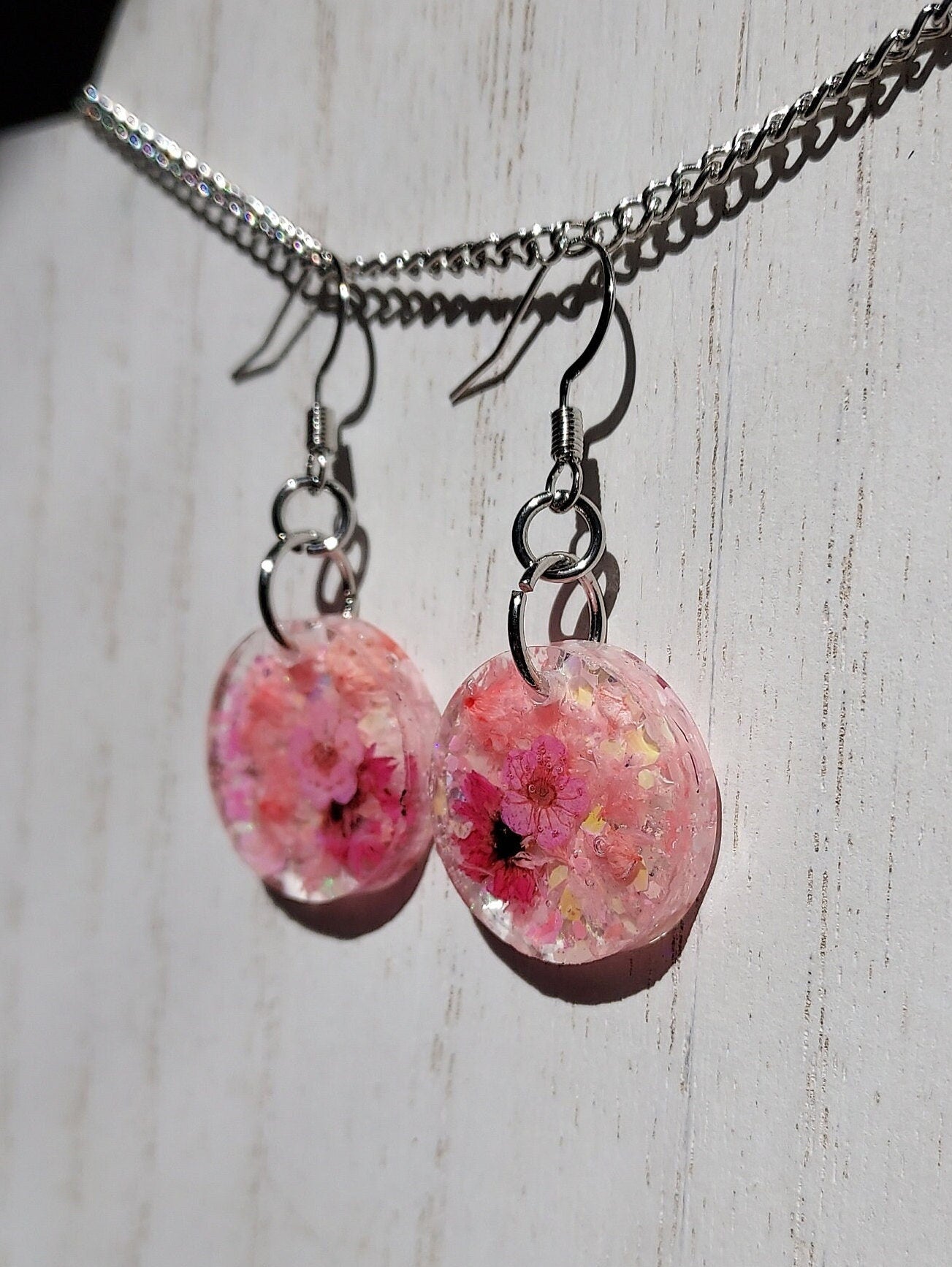 Flowers & Glitter Earrings #5