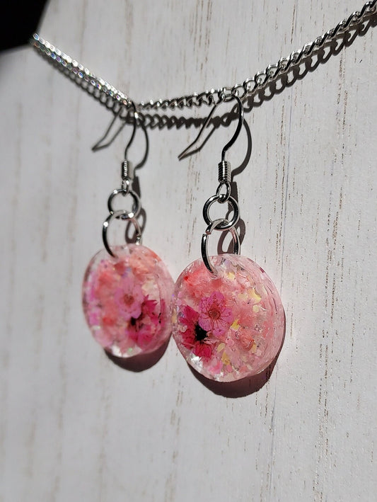 Flowers & Glitter Earrings #5