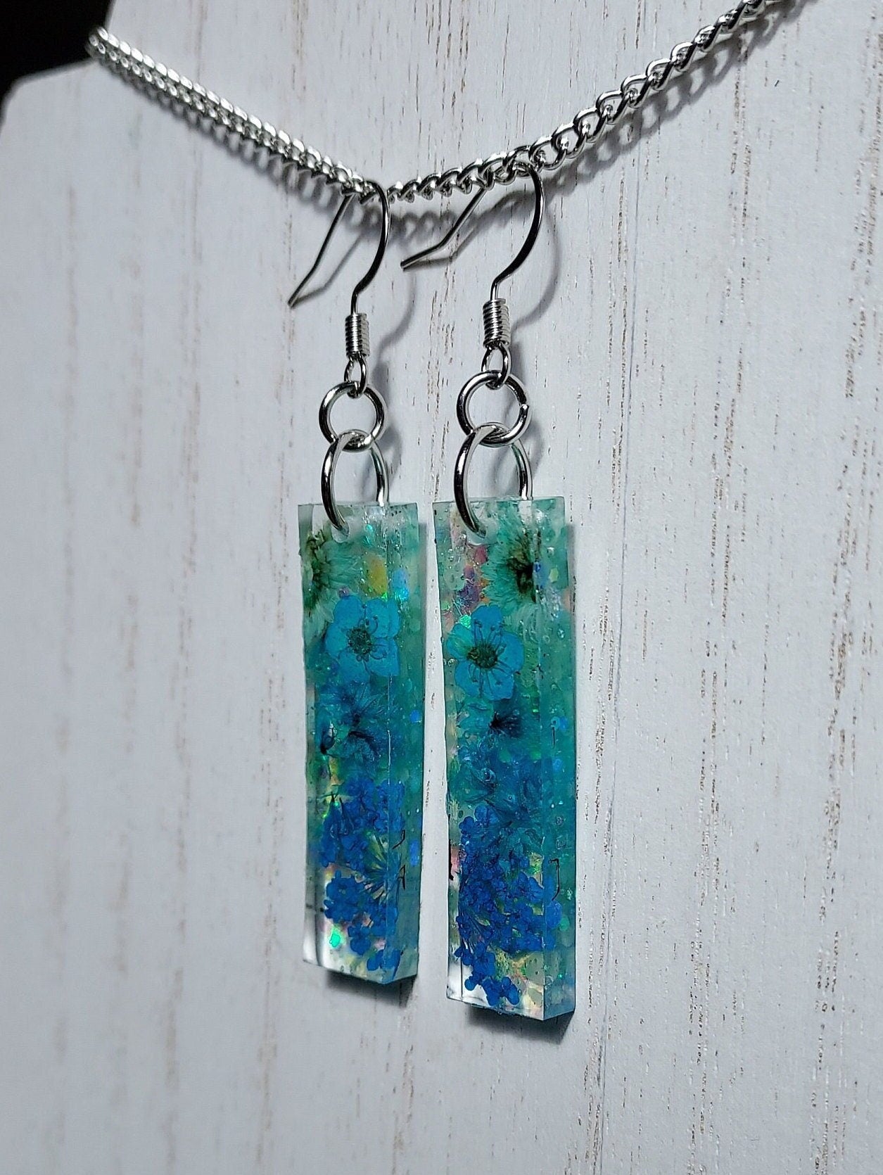 Flowers & Glitter Earrings #1