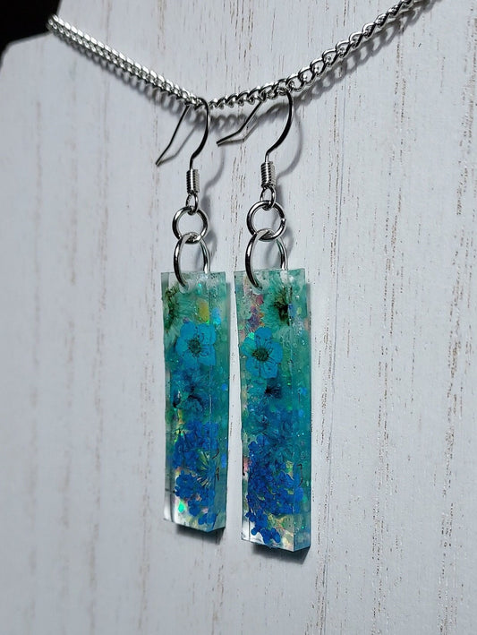 Flowers & Glitter Earrings #1